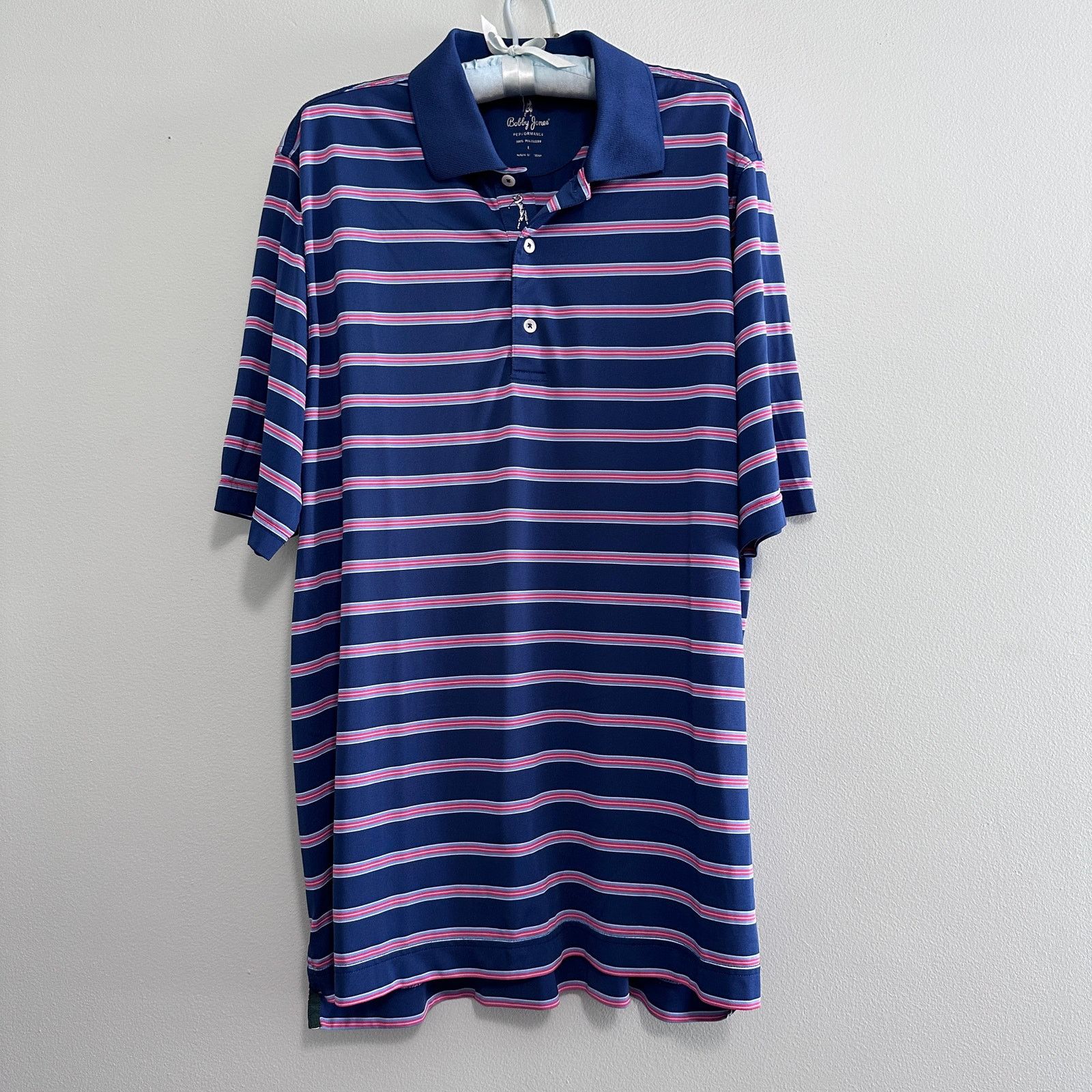 Bobby Jones Bobby Jones navy striped polo Size US L / EU 52-54 / 3 - 2 Thumbnail