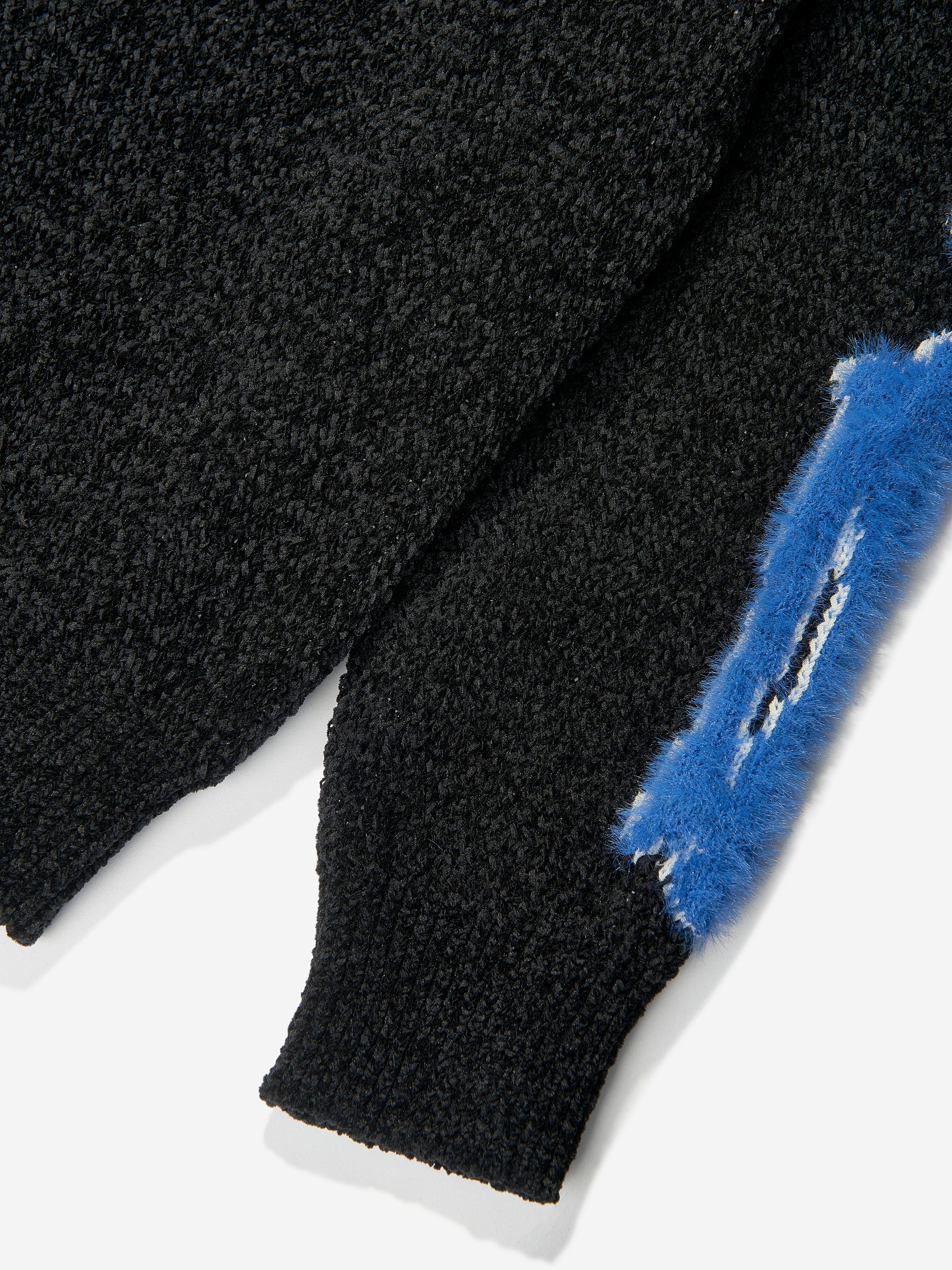 Amiri oc11z0225 KIDS Bones Sweatshirt in Black/Blue Size US XXS / EU 40 - 4 Thumbnail