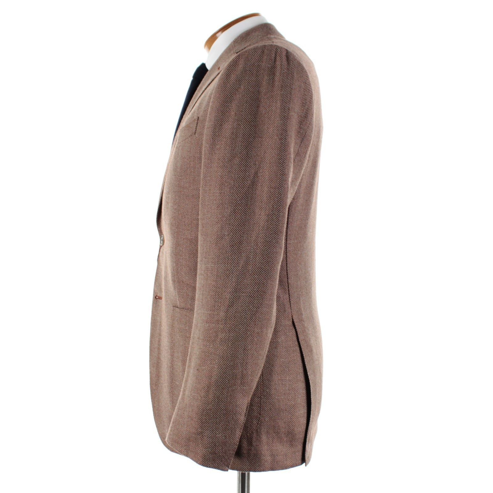 Luciano Barbera Luciano Barbera Sport Coat Size 38 US in Brown Size 38R - 4 Thumbnail