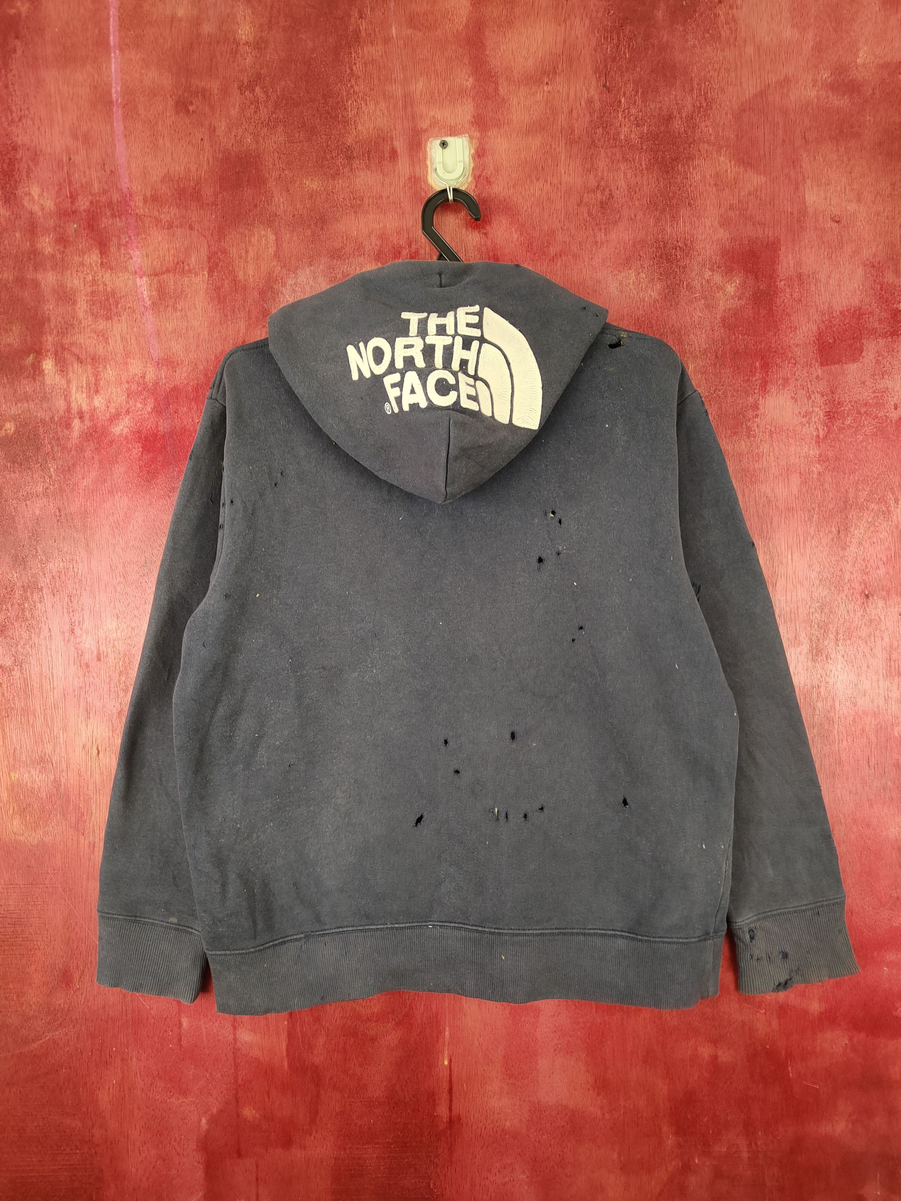 The North Face The North Face ripped distressed Faded Hoodie #S2129DL Size US M / EU 48-50 / 2 - 12 Thumbnail