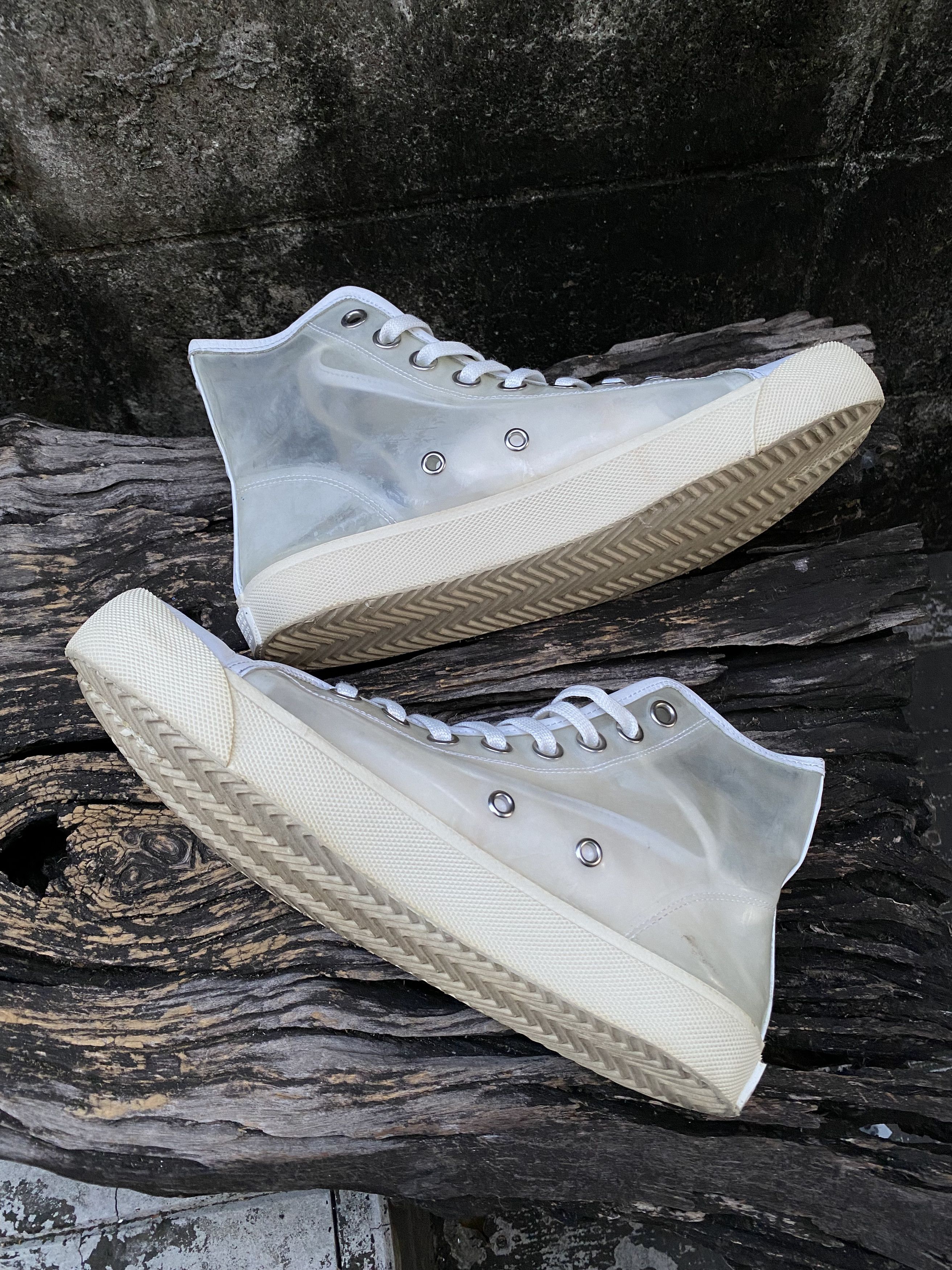 Maison Margiela Maison Margiela Tabi Transparent Hi Top Sneakers 39 Size US 9 / IT 39 - 6 Thumbnail