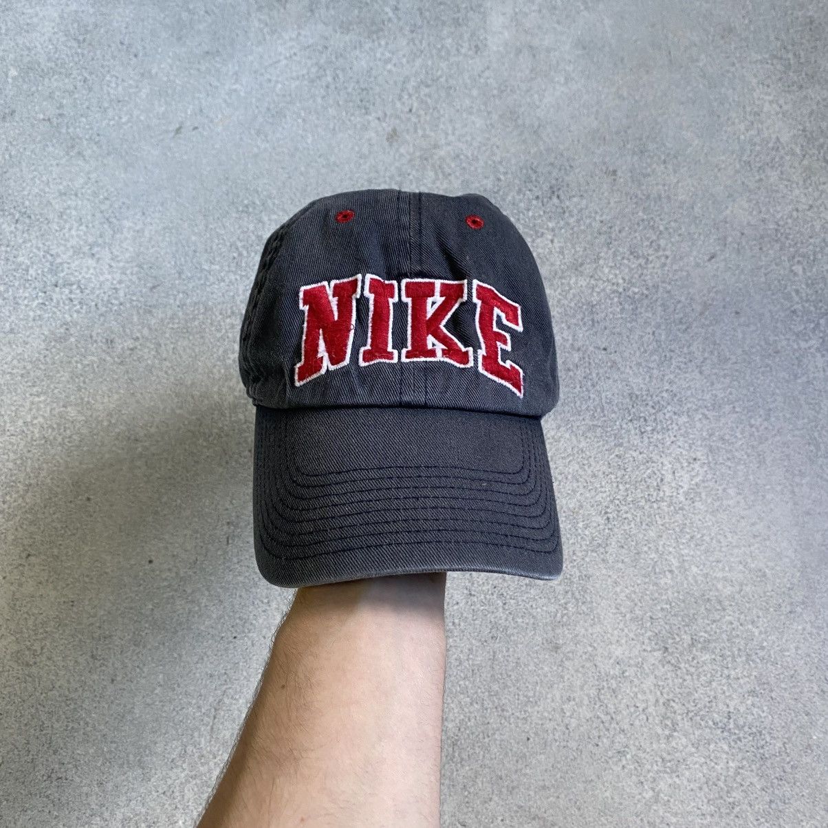 Nike VERY RARE NIKE CAP BIG LOGO SWOOSH DRILL 90s Y2K HATS TENNIS Size ONE SIZE - 1 Thumbnail