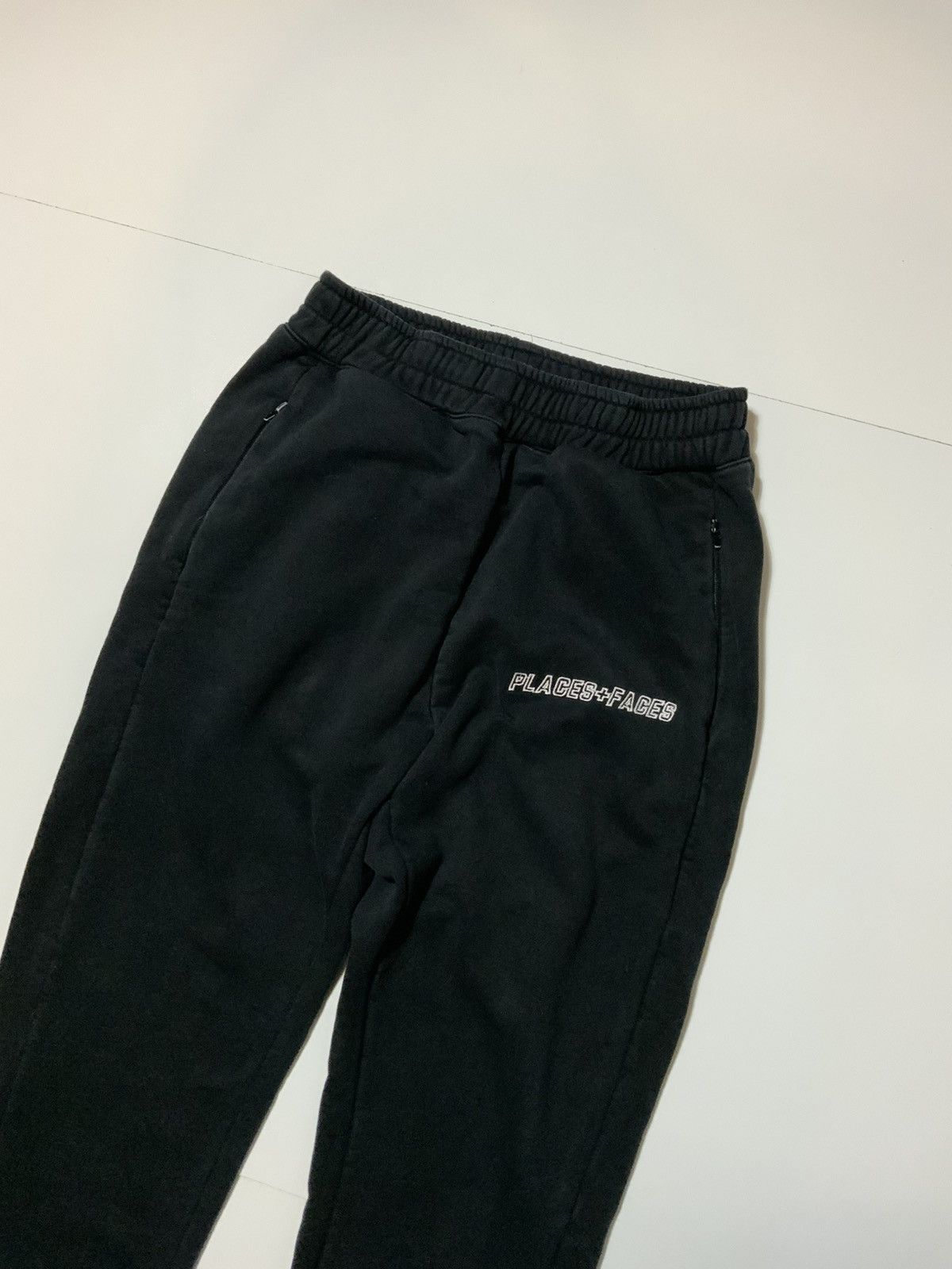 Places + Faces Places + Faces Signature Black Terry Jogger Track Pants Size US 30 / EU 46 - 5 Thumbnail