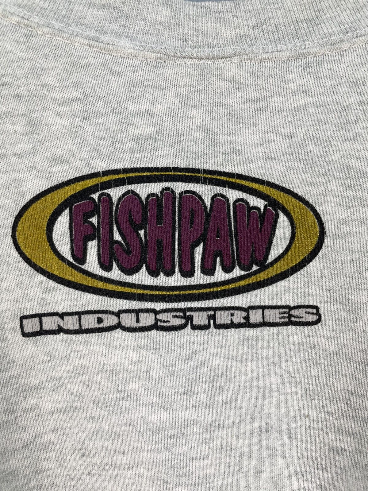 Vintage Vintage 90s Fishpaw Industries streetwear brand sweatshirts Size US XL / EU 56 / 4 - 4 Thumbnail