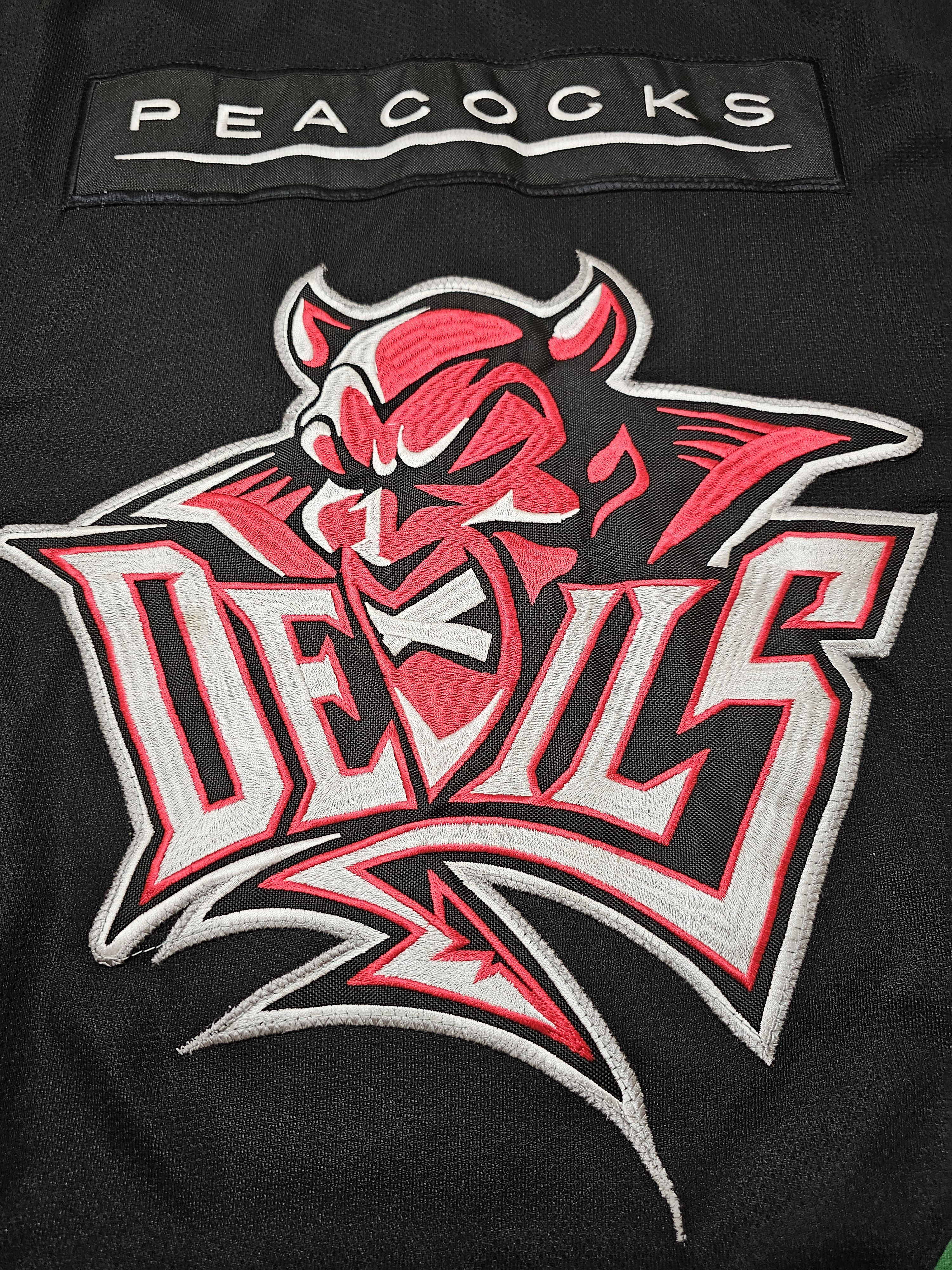 NHL × Vintage CARDIFF DEVILS HOCKEY JERSEY BLACK ICE HOCKEY SHIRT ENGLAND Size US S / EU 44-46 / 1 - 4 Thumbnail