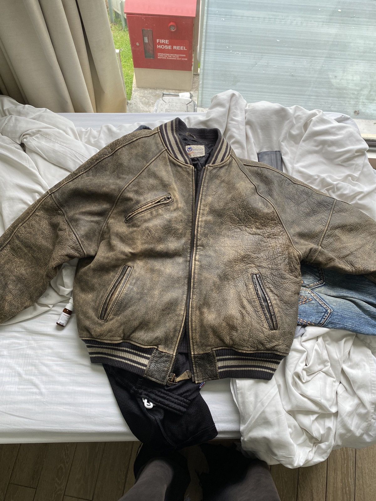 Avirex Avirex college leather jacket Size US M / EU 48-50 / 2 - 2 Thumbnail
