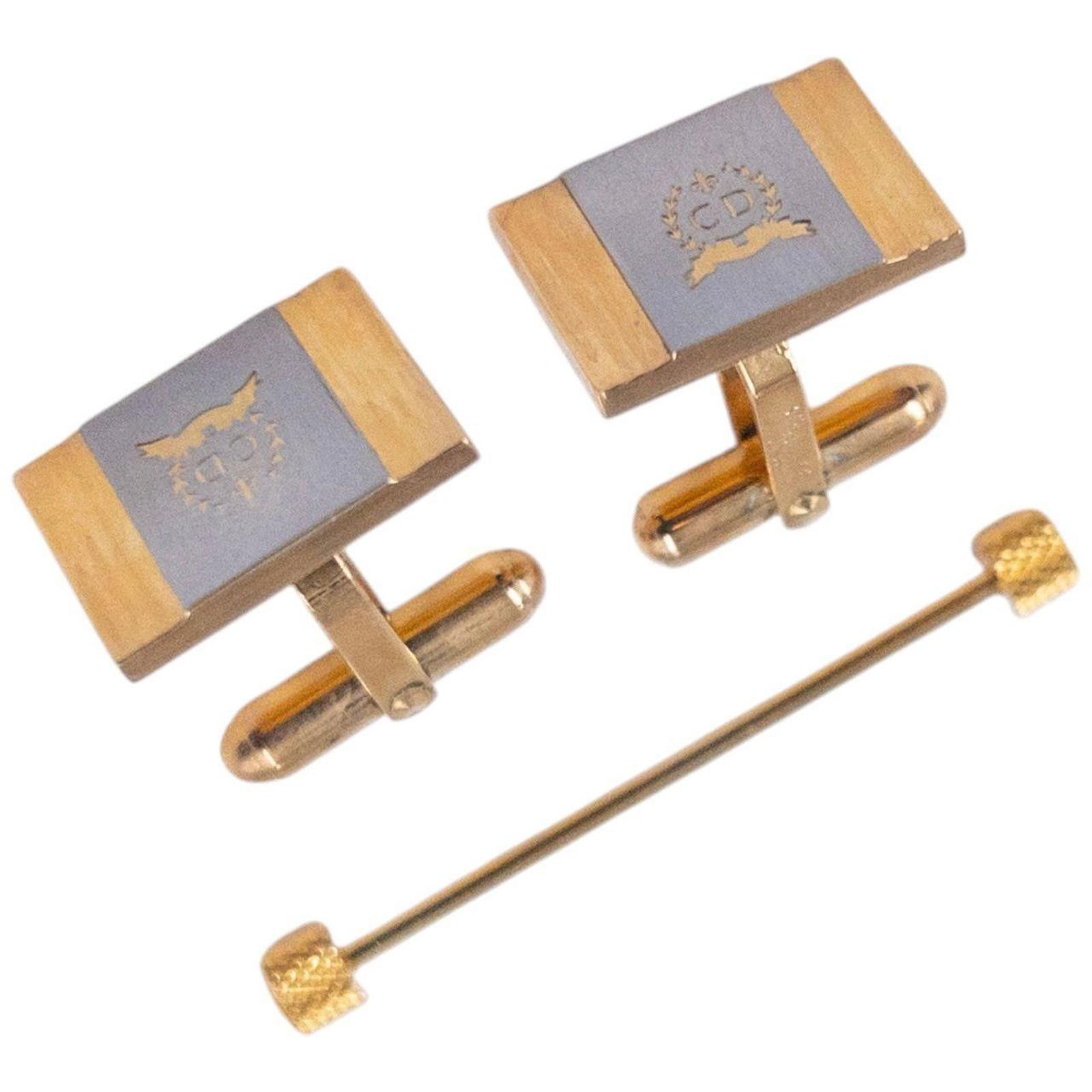 Christian Dior Monsieur Vintage Dior Cuff Links & Tie Pin Set Size ONE SIZE - 2 Thumbnail