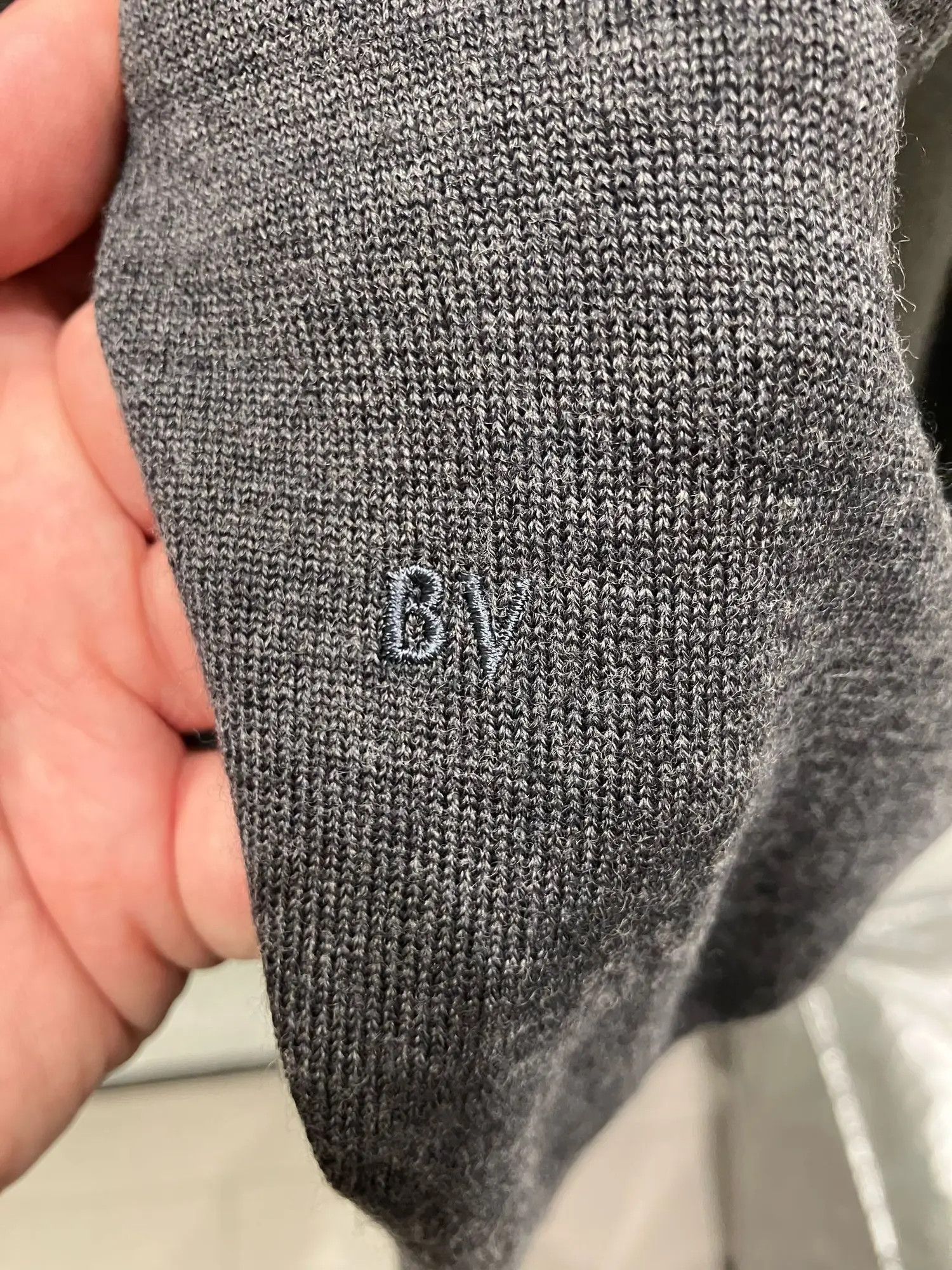 Bottega Veneta o1n1vont0325 Classic Wool Sweater in Grey Melange Size US XS / EU 42 / 0 - 2 Thumbnail