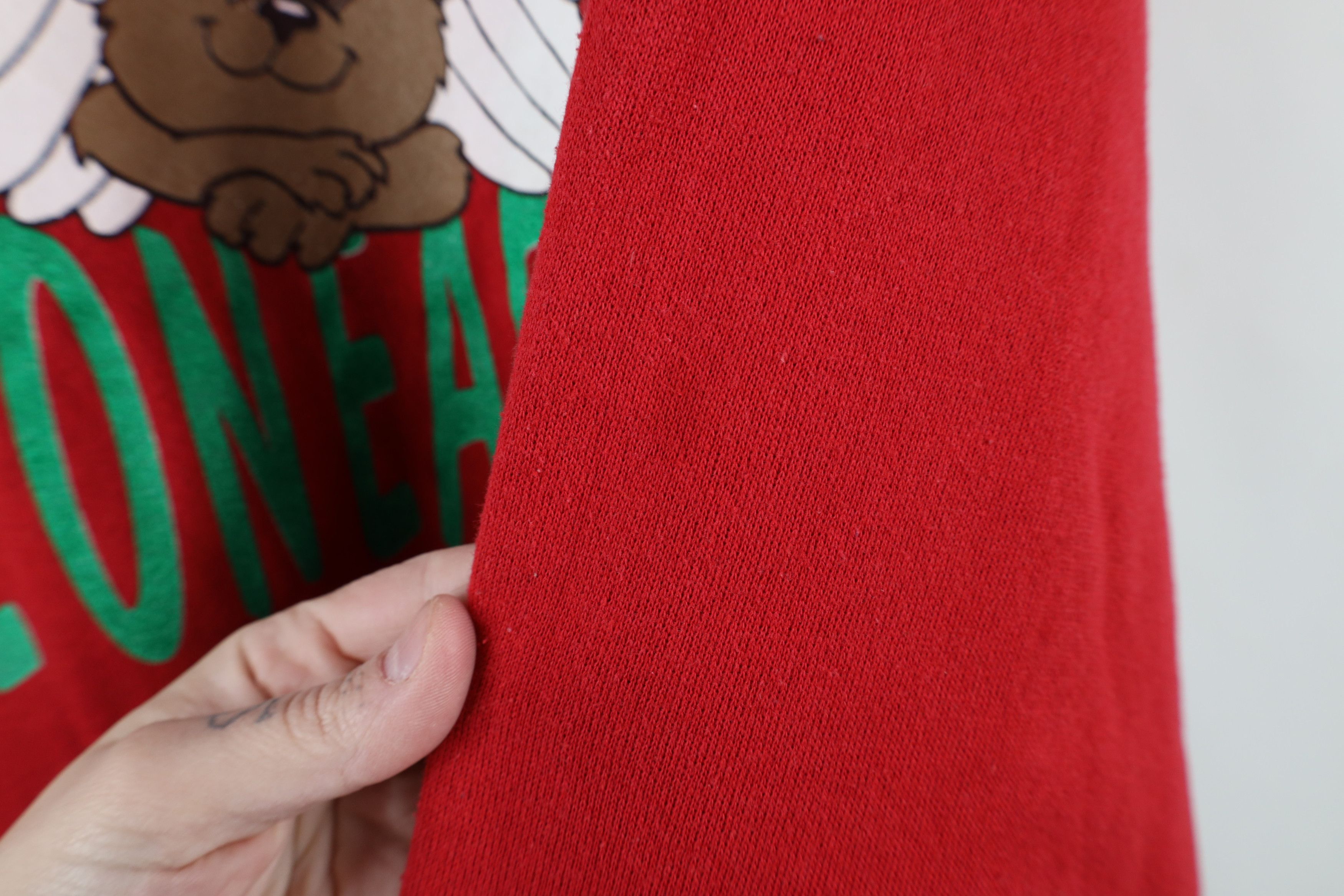 Vintage Vintage 90s Streetwear Peace On Earth Angel Bear Sweatshirt Size XL / US 12-14 / IT 48-50 - 9 Thumbnail