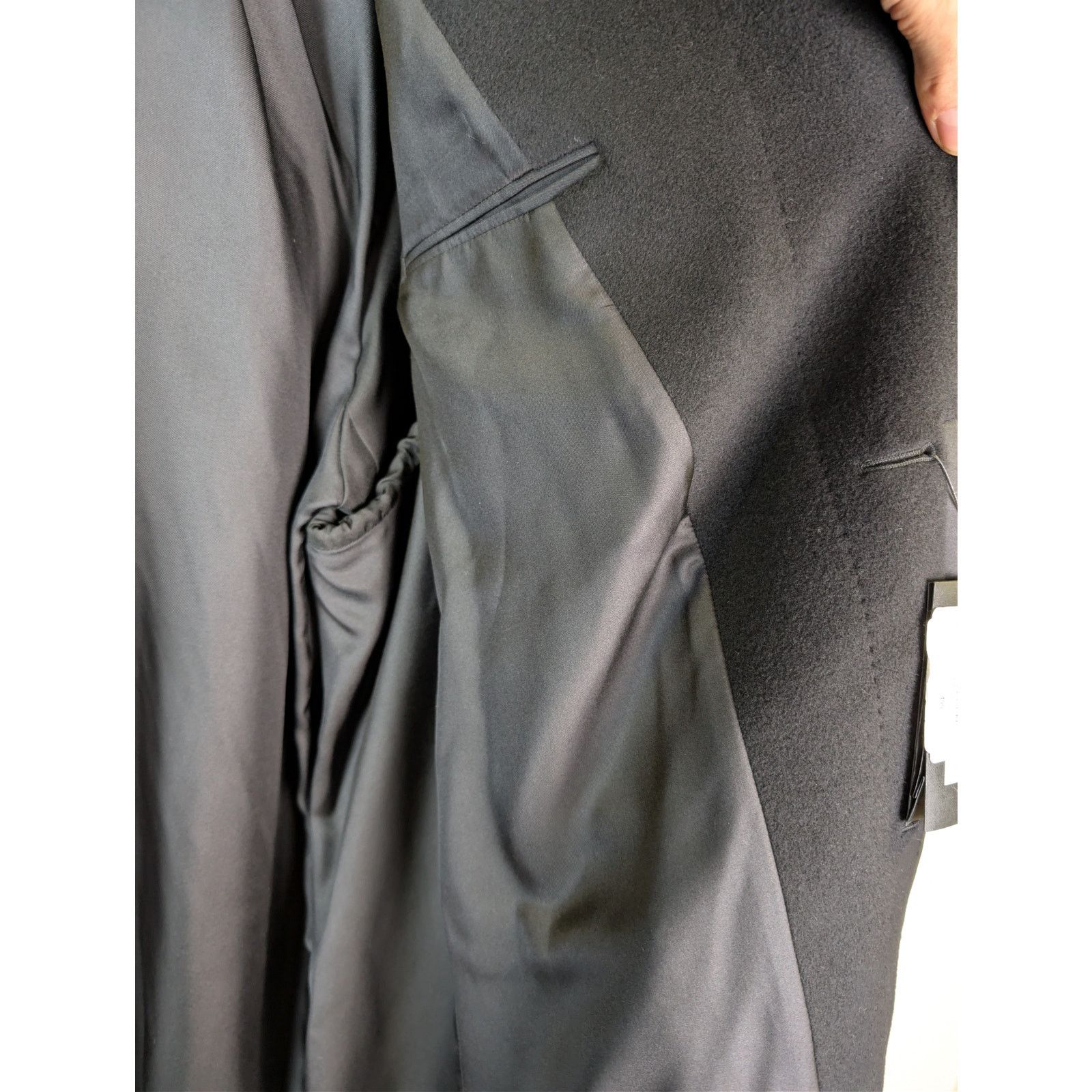 Saint Laurent Paris o1rshd1 Manteau Oversize Brosse oversized brush coat Black Size US M / EU 48-50 / 2 - 8 Thumbnail