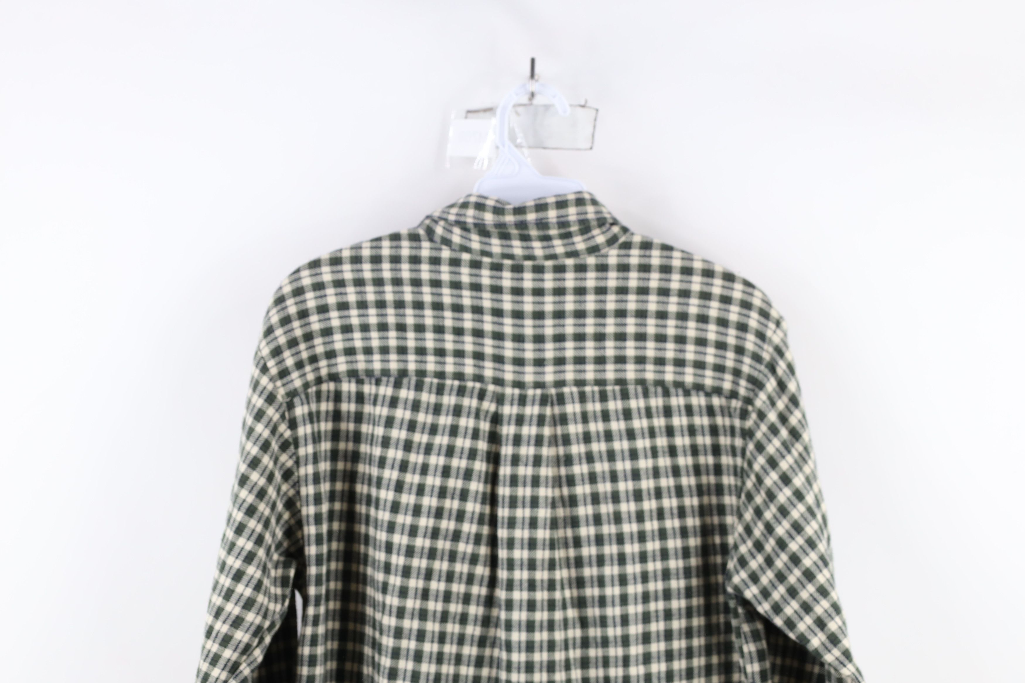 J.Crew × Vintage Vintage 90s J Crew Flannel Collared Button Down Shirt Plaid Size US S / EU 44-46 / 1 - 9 Thumbnail