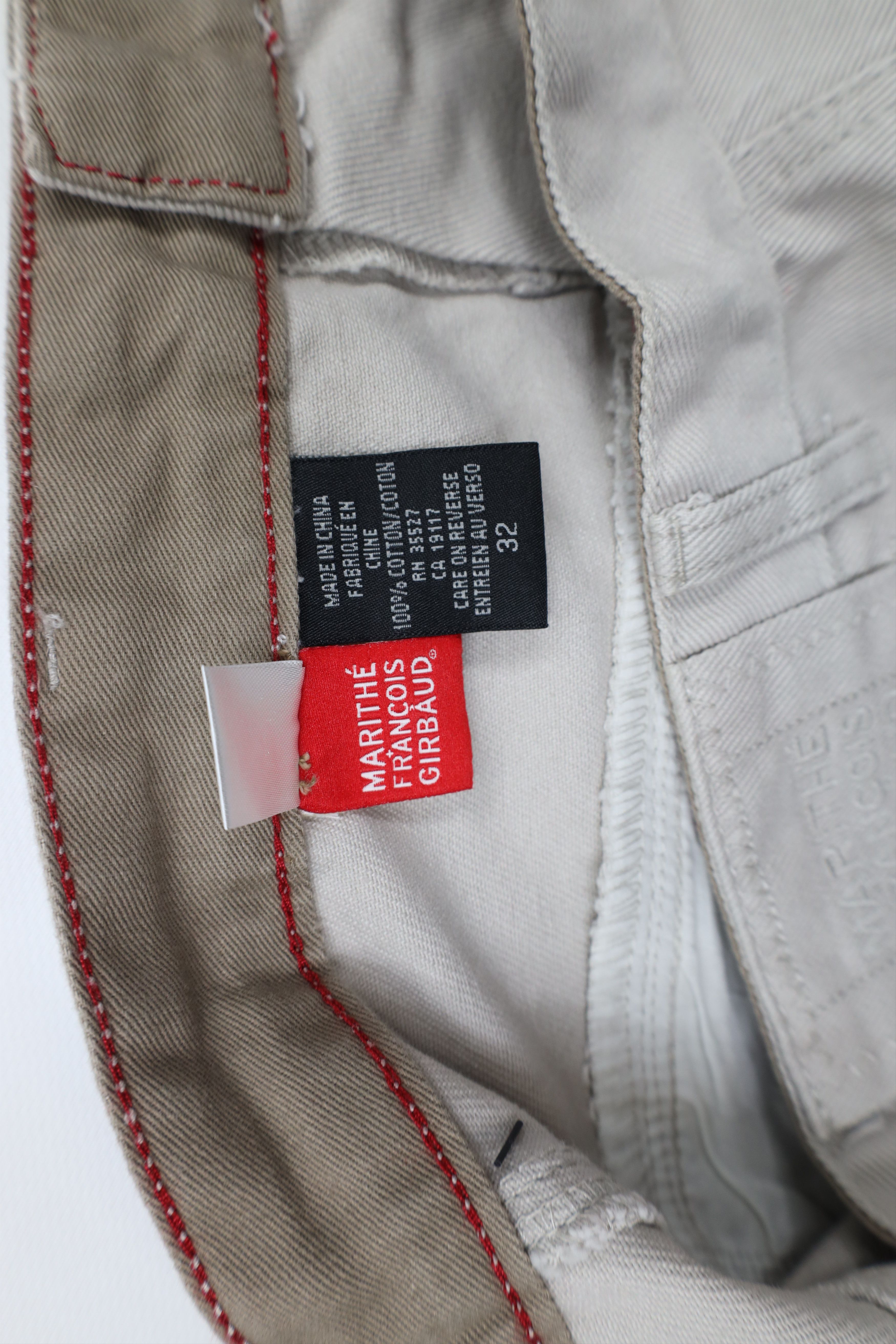 Marithe + Francois Girbaud Deadstock Vintage 90s Marithe Francois Girbaud Shorts Silver Size US 32 / EU 48 - 10 Thumbnail