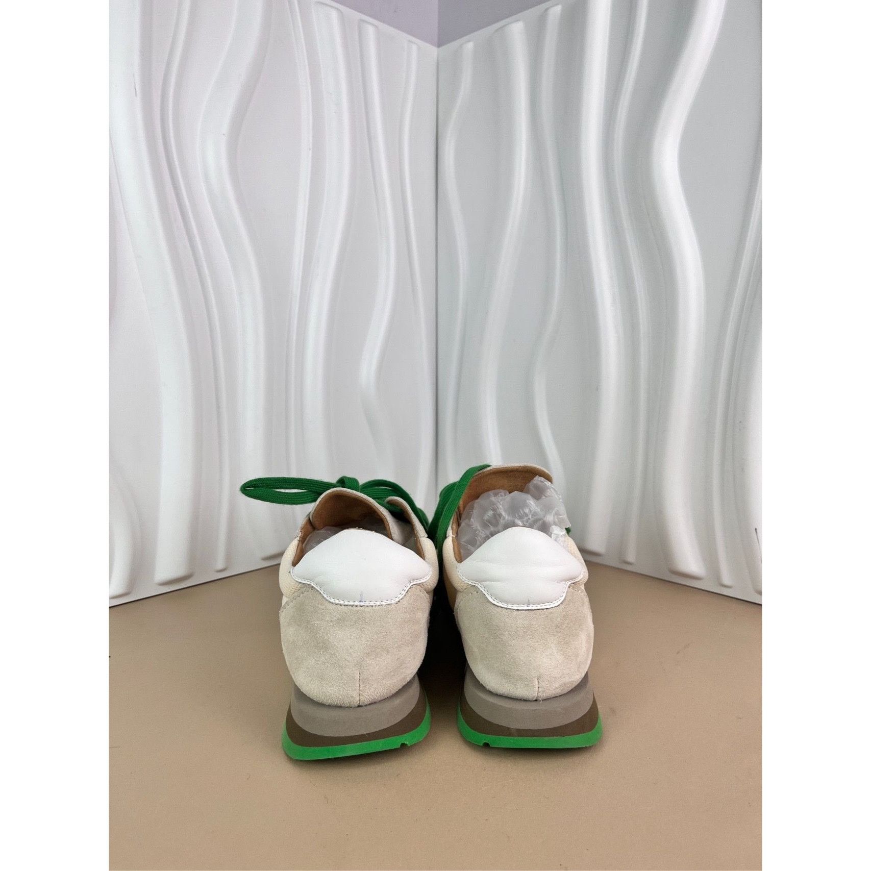 The Row The Row Womens Beige & Green Casual Sneakers Size 38 Made In Size US 8 / IT 38 - 5 Thumbnail