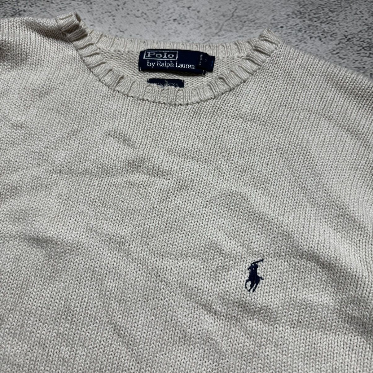 Polo Ralph Lauren vintage ralph lauren chunky knit sweater with big logo RRL Size US XL / EU 56 / 4 - 6 Thumbnail