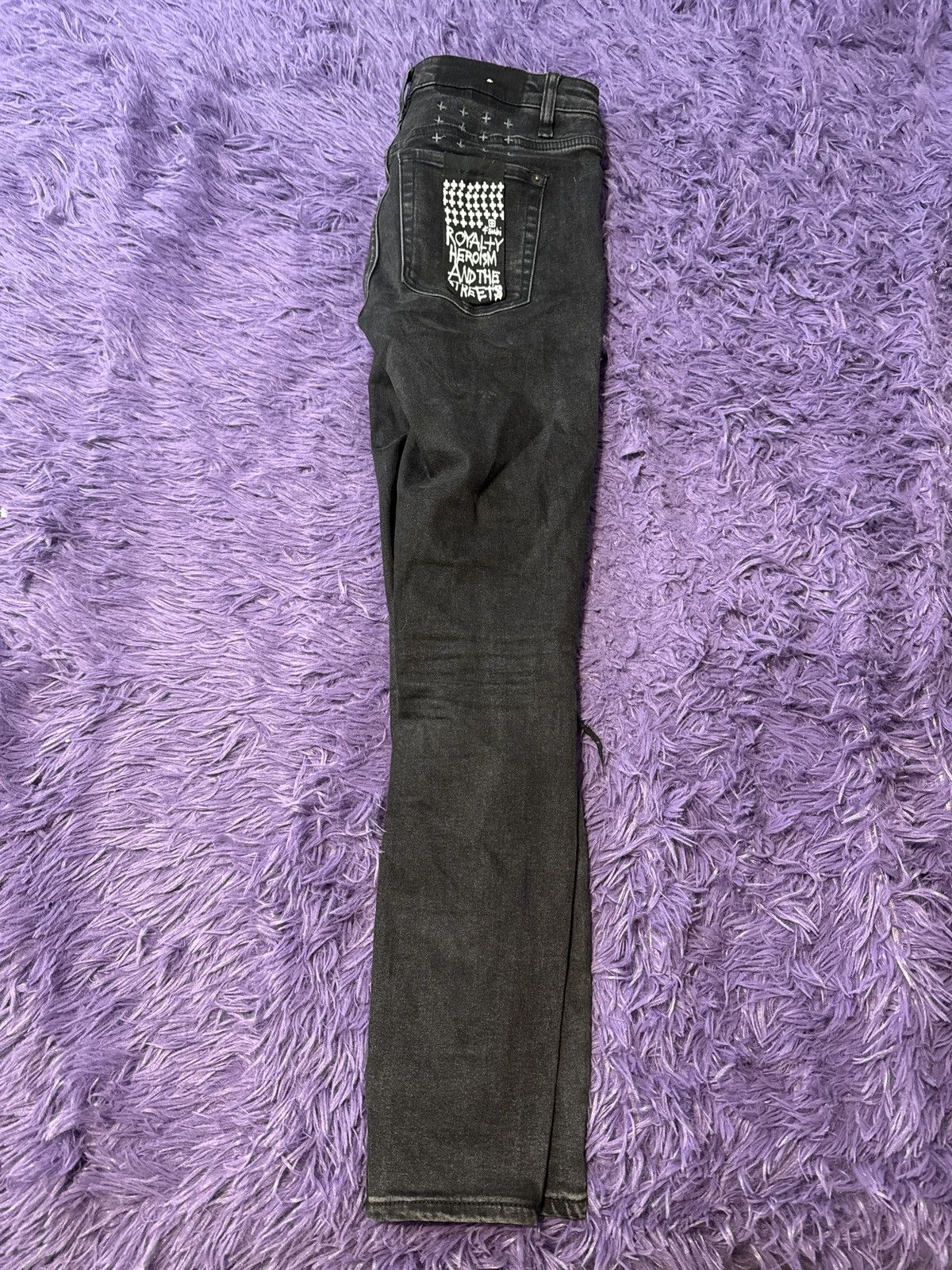Ksubi Ksubi SPRAY ON HELL CAT 001 Black Size 26" / US 2 / IT 38 - 3 Thumbnail