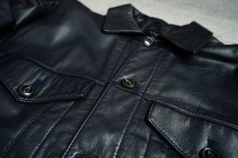 Yohji Yamamoto Yohji Yamamoto Yohji Yamamoto Leather Jacket Black Color Size US L / EU 52-54 / 3 - 4 Thumbnail
