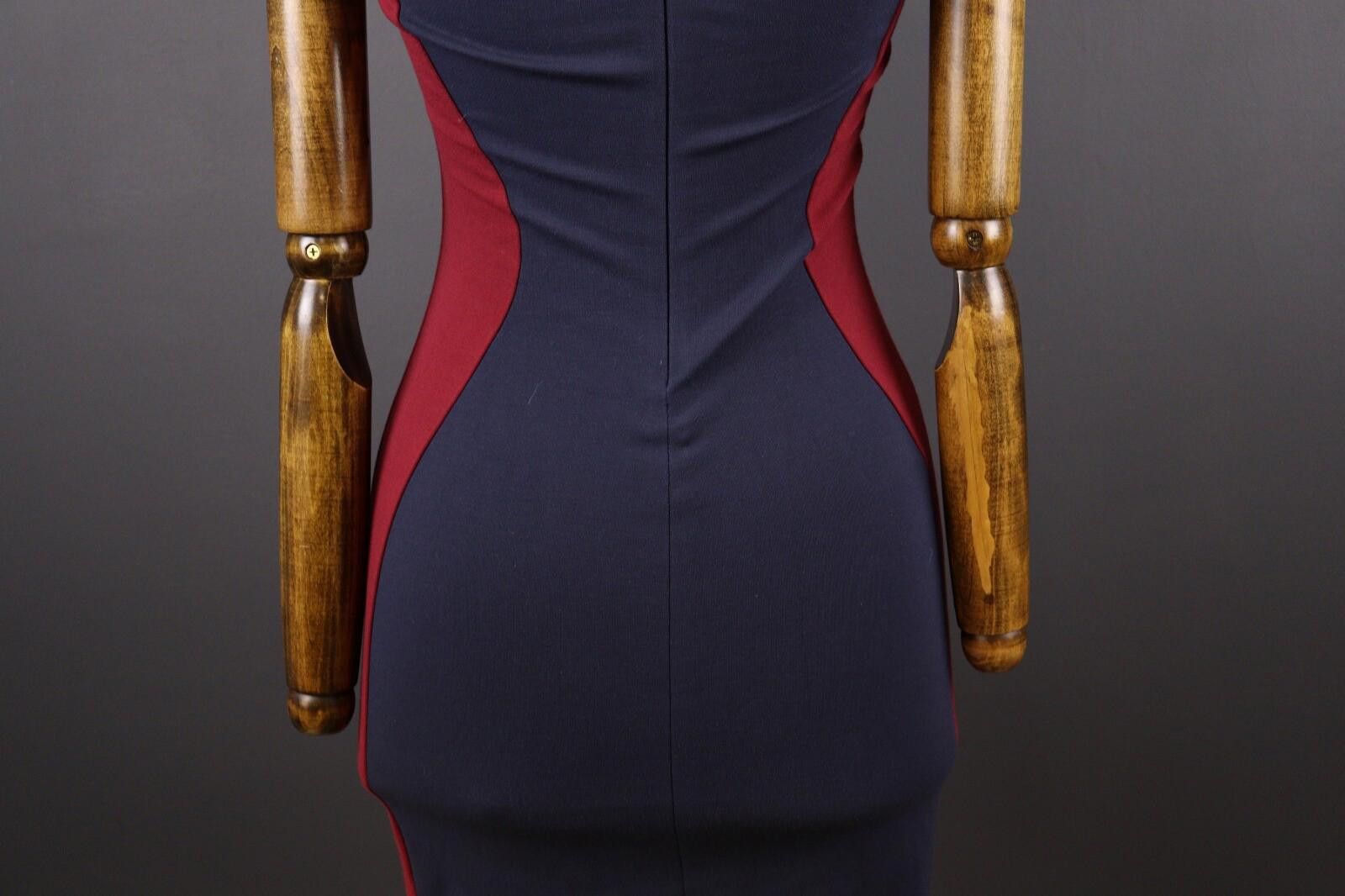 Diane von Furstenberg Diane von Furstenberg Blue Bodycon Midi Dress Size 2 Size XS / US 0-2 / IT 36-38 - 8 Thumbnail