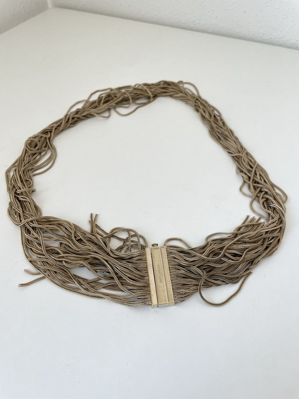 Helmut Lang Helmut Lang 90s Gold Chains Belt Size ONE SIZE - 1 Thumbnail