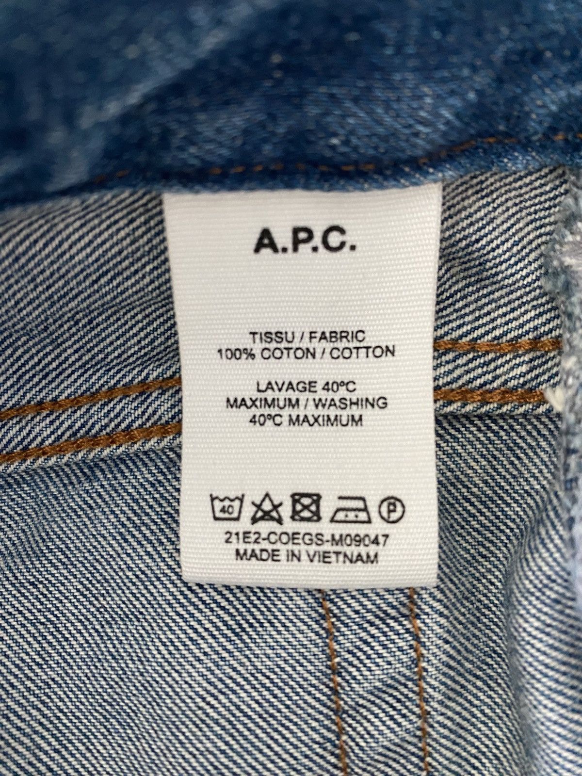 A.P.C. A.P.C. Petit New Standard Mid Blue Denim Jeans 29 Size US 29 - 4 Thumbnail