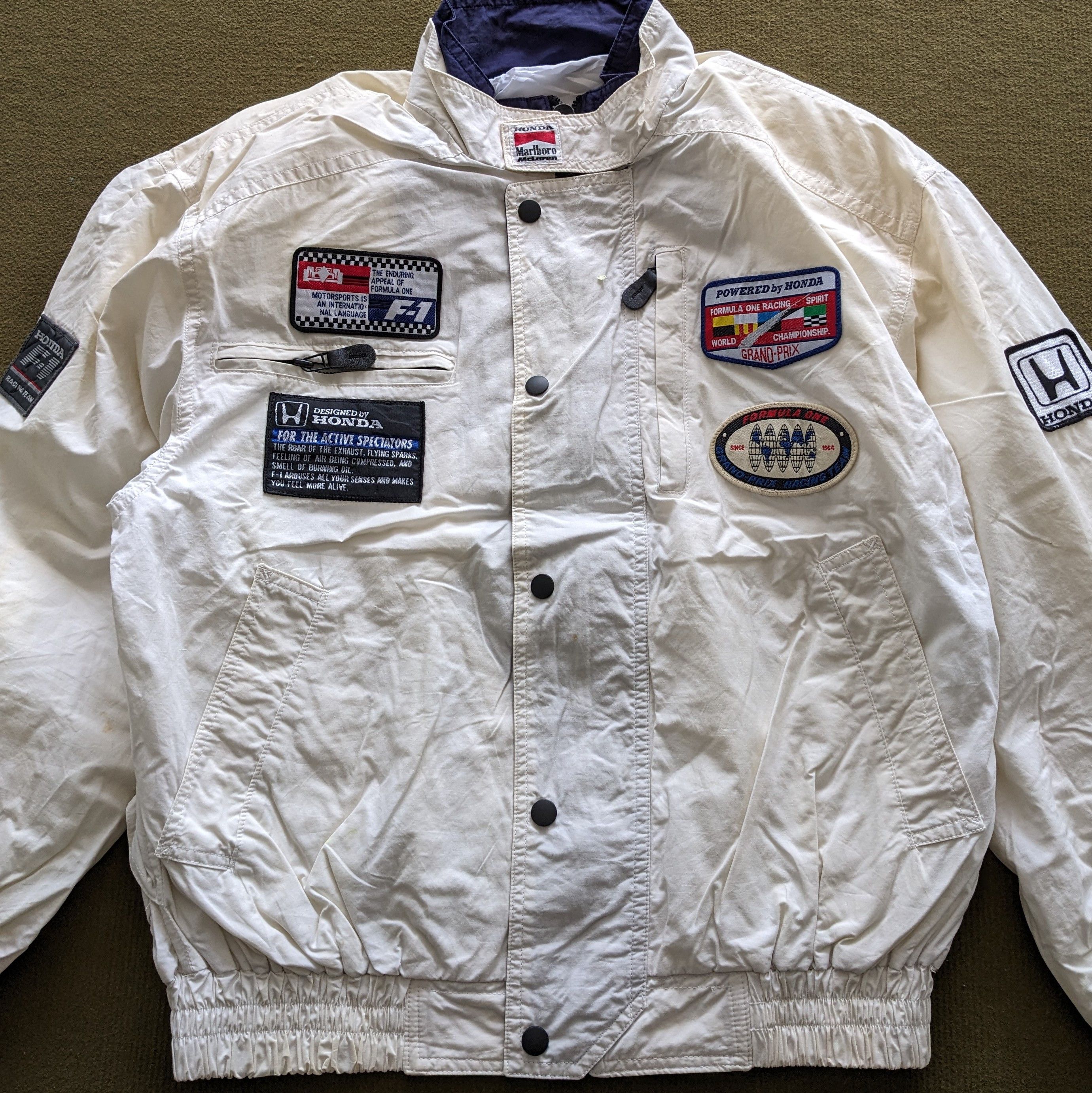Honda Vintage HONDA x MARLBORO F1 Racing Custom Jacket Size US XL / EU 56 / 4 - 3 Thumbnail
