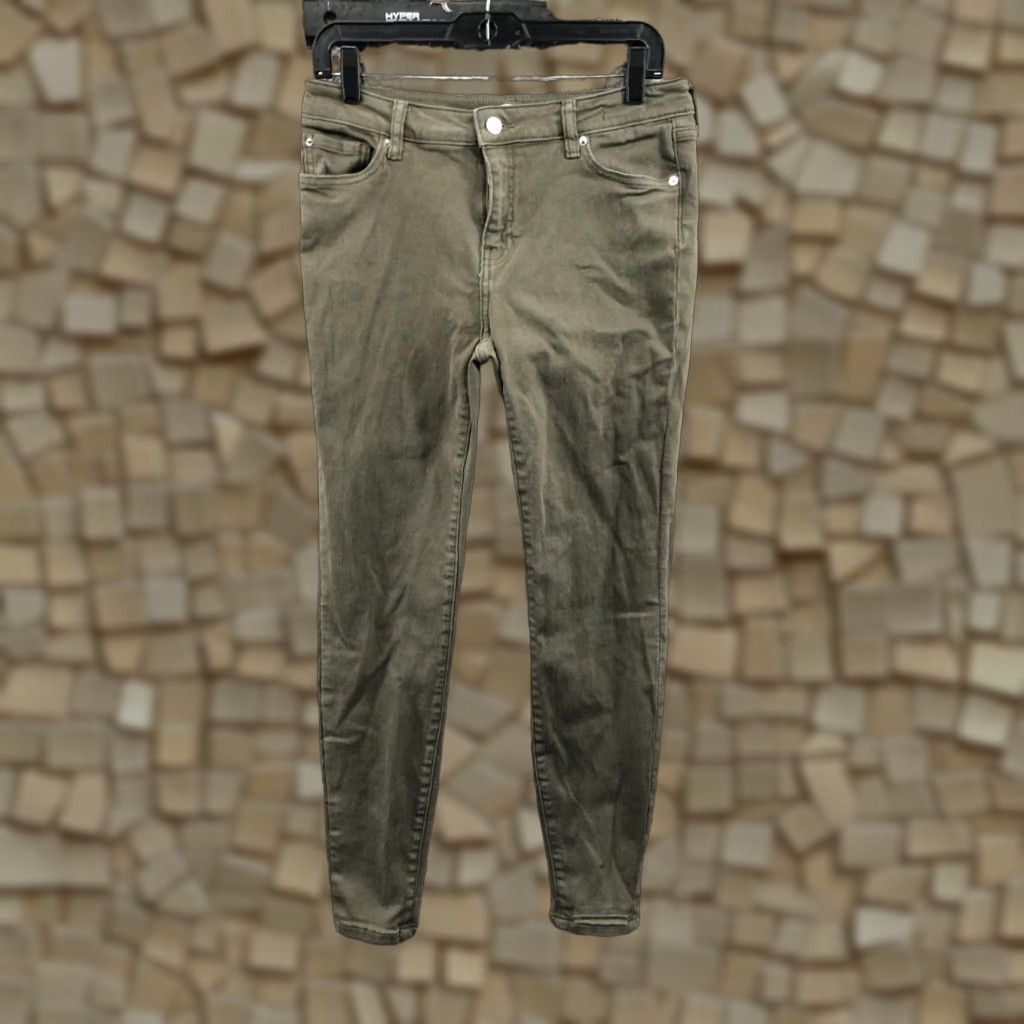 Essentials Amazon Essentials Skinny Ankle Pants Womens Size 10 Green Beige Mid Rise Size 32" / US 10 / IT 46 - 1 Thumbnail