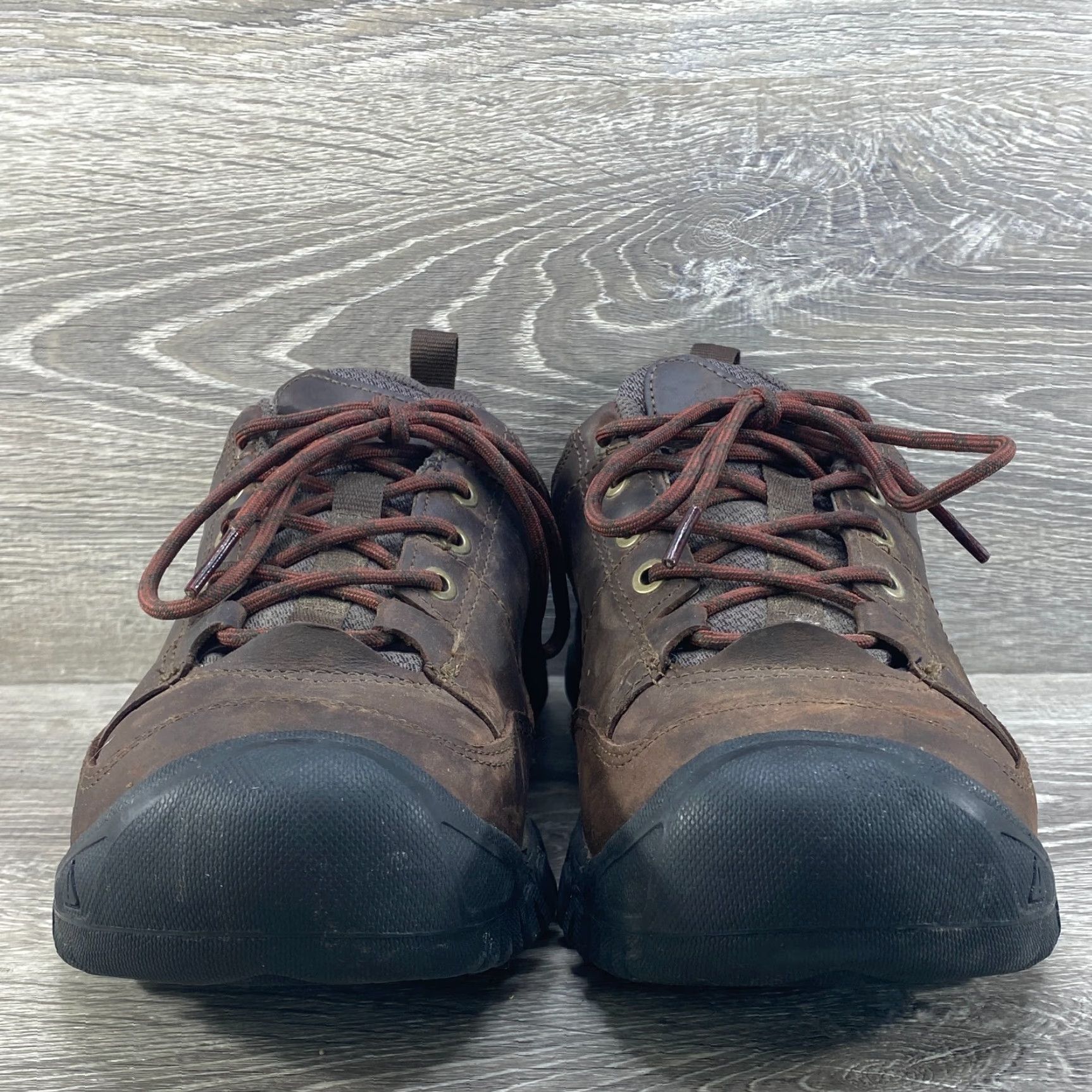 KEEN Keen Mens 8 Brown Leather Targhee III Comfort Low Top Hiking Oxfords Shoes Shirt Men - 1 Size US M / EU 48-50 / 2 - 5 Thumbnail
