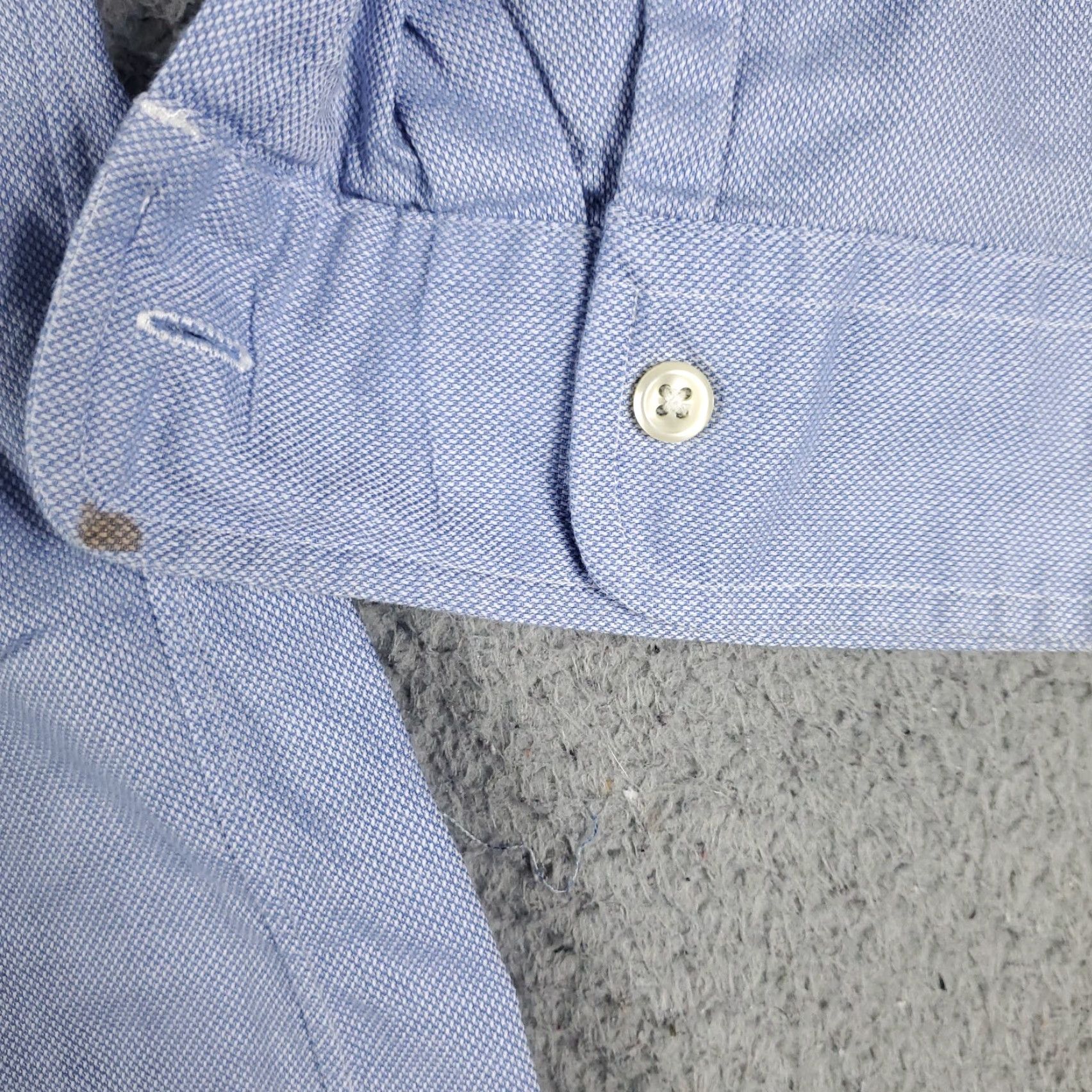 Ralph Lauren Ralph Lauren Dress Shirt Mens Size 17 Blue Long Sleeve Button-Up Cotton Size 46R - 5 Thumbnail