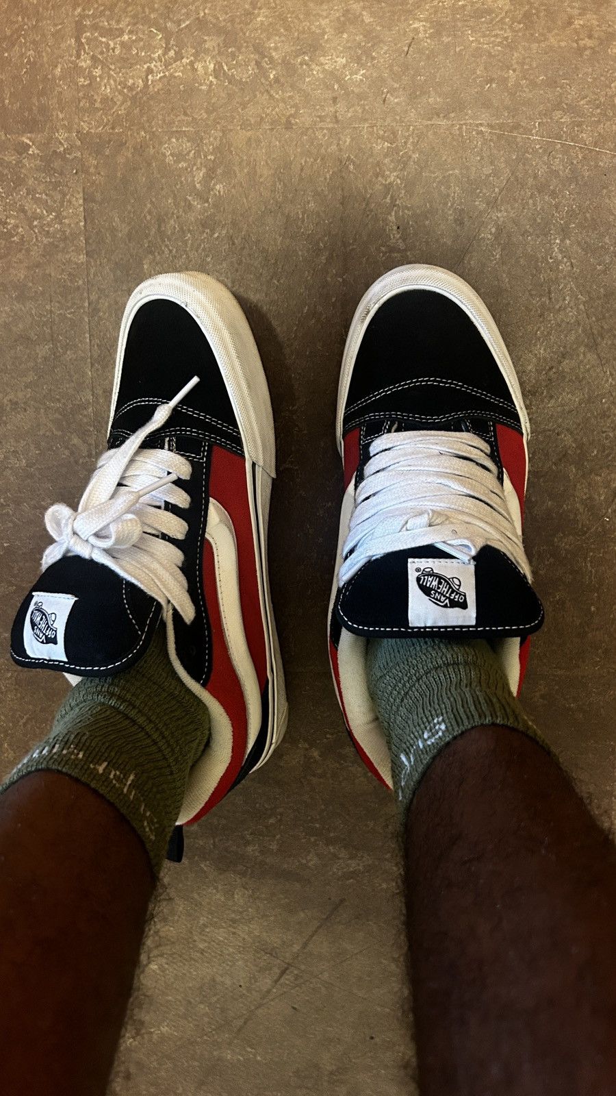 Vans Vans Knu Skool Red/Black/White Size US 10.5 / EU 43-44 - 6 Thumbnail
