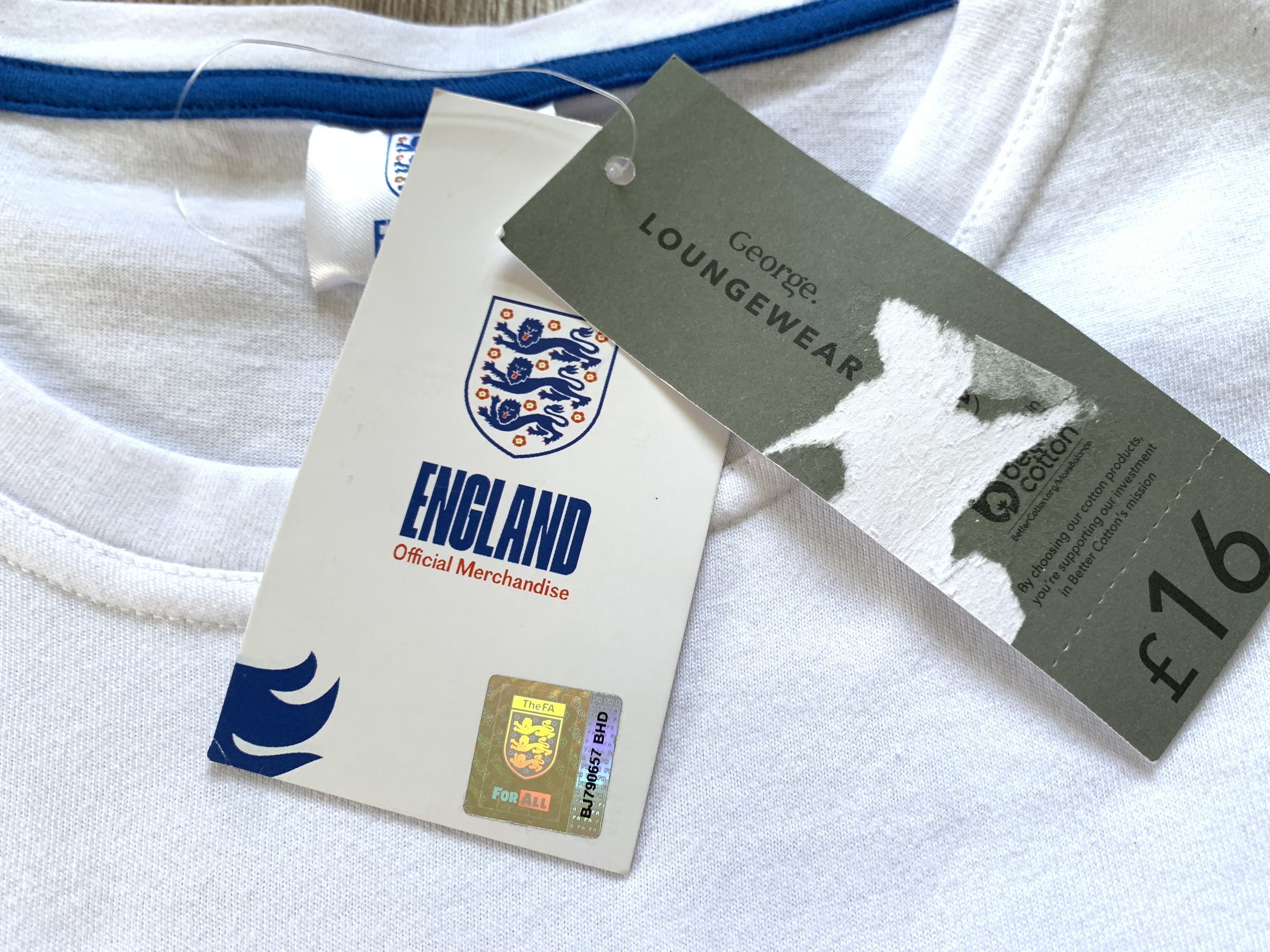 Other England Cotton Big Logo White T Shirt Size US M / EU 48-50 / 2 - 7 Thumbnail