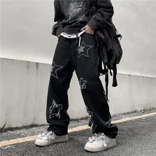 Other Printed Patchwork Male Baggy Jeans Size US 31 - 1 Thumbnail