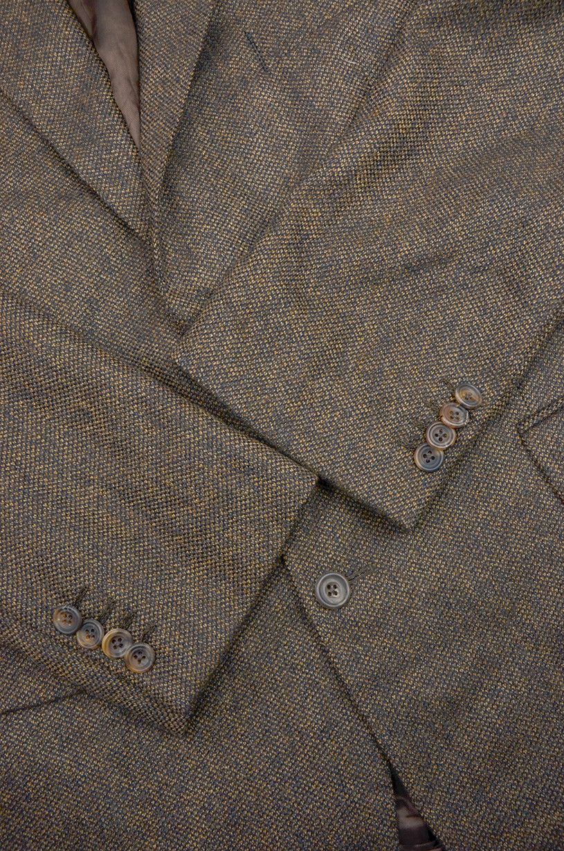 Burberry Burberry Brown Flannel Classic British Style Blazer 52 Size 52R - 3 Thumbnail