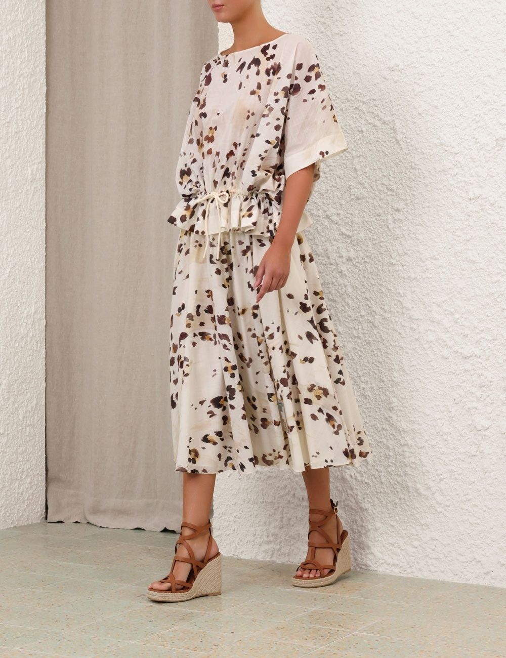 Zimmermann oc11z1025 Acacia Draw Waist Top in Multicolor Size M / US 6-8 / IT 42-44 - 3 Thumbnail
