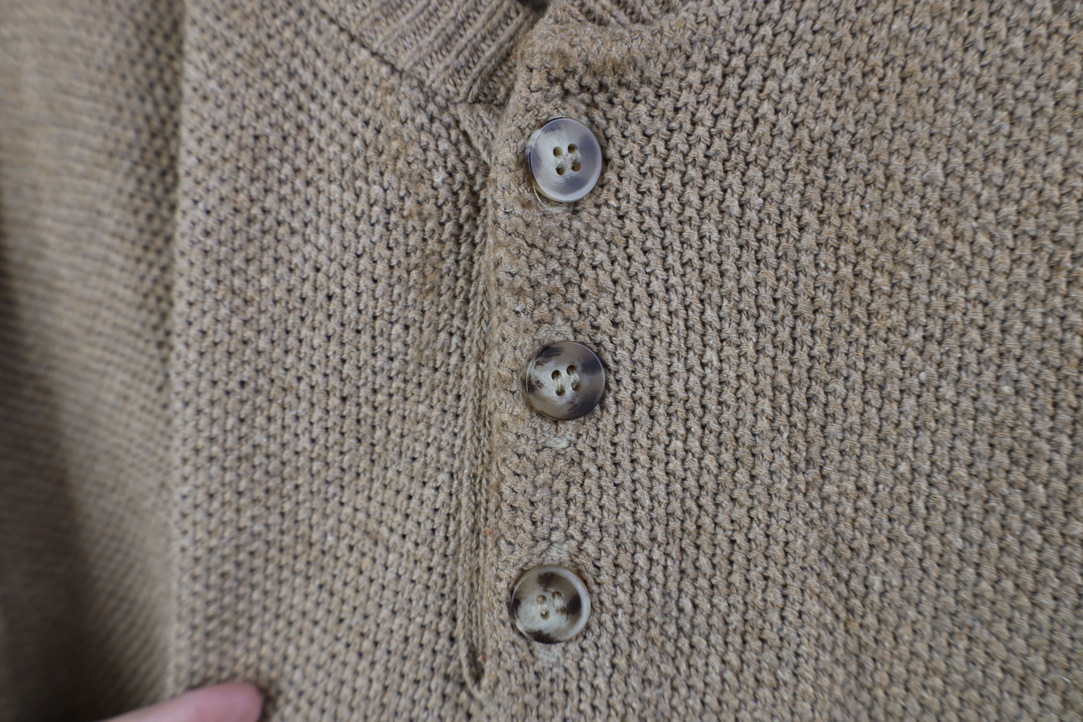Eddie Bauer Vintage 90s Eddie Bauer Knit Henley Sweater Brown USA Size US XL / EU 56 / 4 - 4 Thumbnail