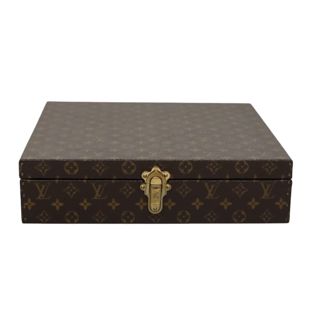 Louis Vuitton Jewelry Case Brown Canvas Briefcase Bag (Pre-Owned) Size ONE SIZE - 1 Thumbnail