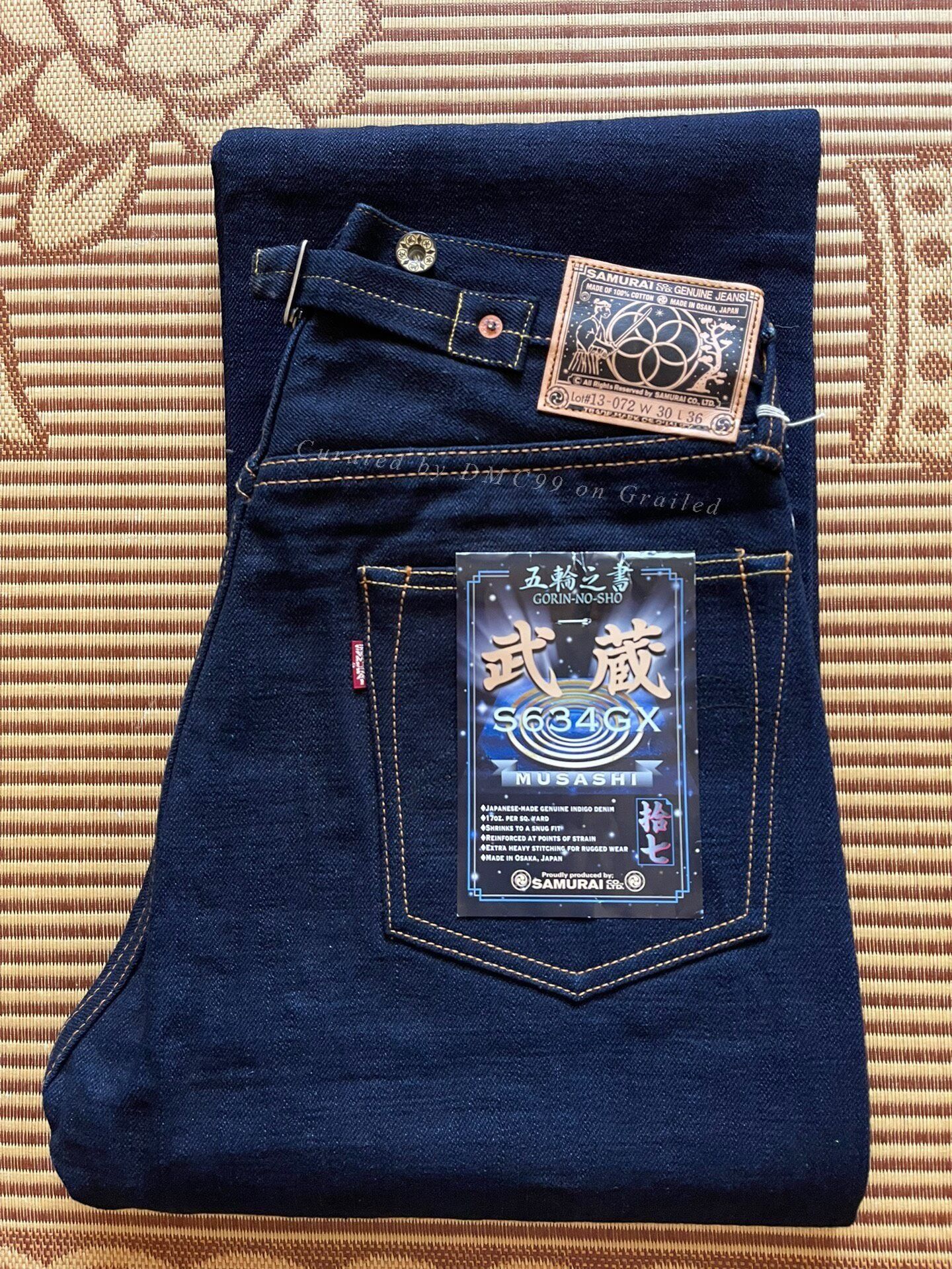 Samurai Jeans Samurai Jeans 17oz Natural Indigo Raw Denim Size US 32 / EU 48 - 1 Thumbnail