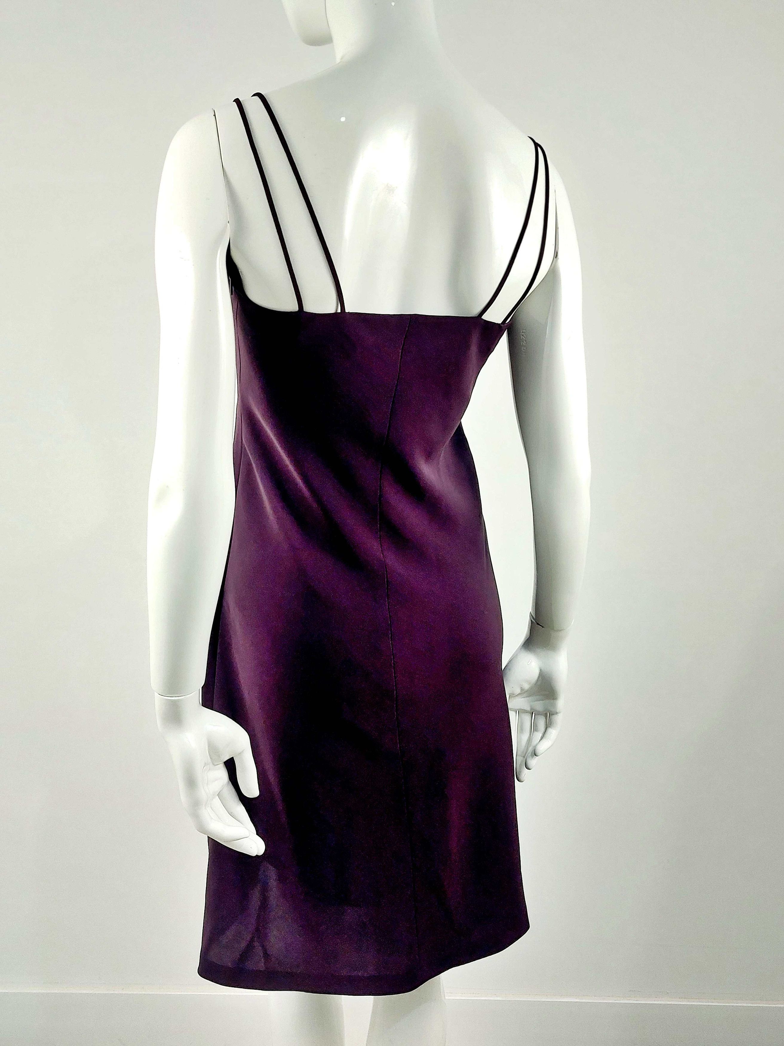 Thierry Mugler hierry Mugler Sculpted Purple Corset Cocktail Midi Dress Size M / US 6-8 / IT 42-44 - 7 Thumbnail
