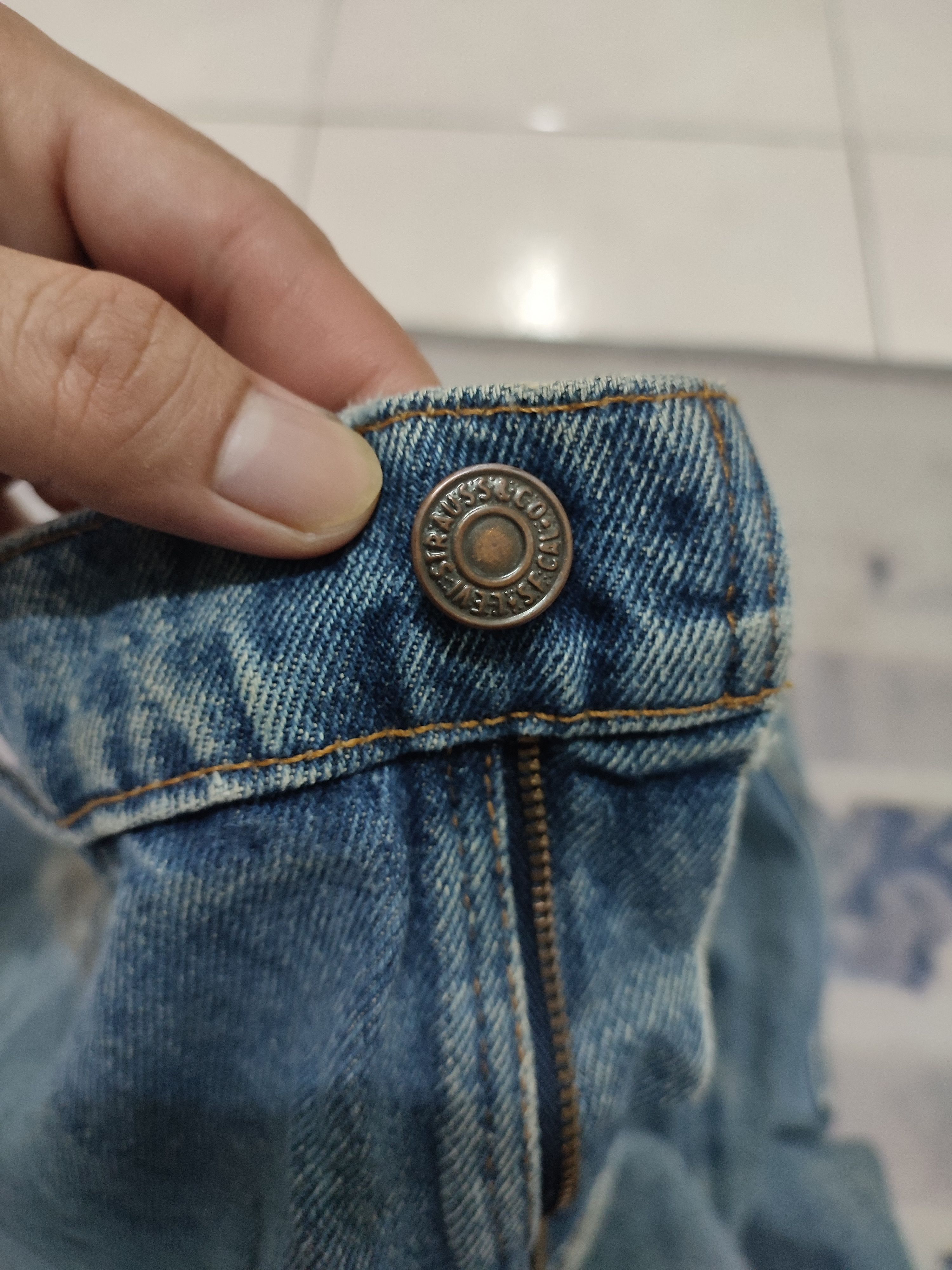 Levi's 💥 Vintage 💥550 Levi's Orange Tag Distressed Denim Size US 36 / EU 52 - 6 Thumbnail