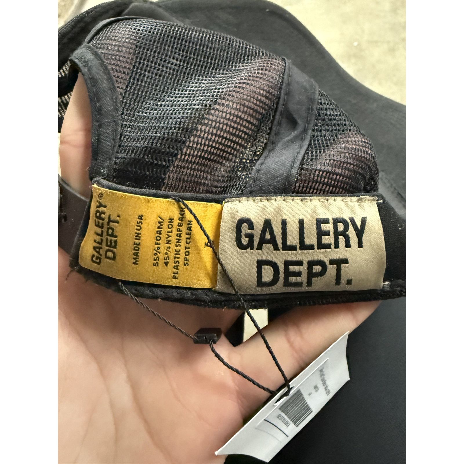 Gallery Dept. Gallery Dept Trucker Black Yellow Used OSFM Size ONE SIZE - 2 Thumbnail