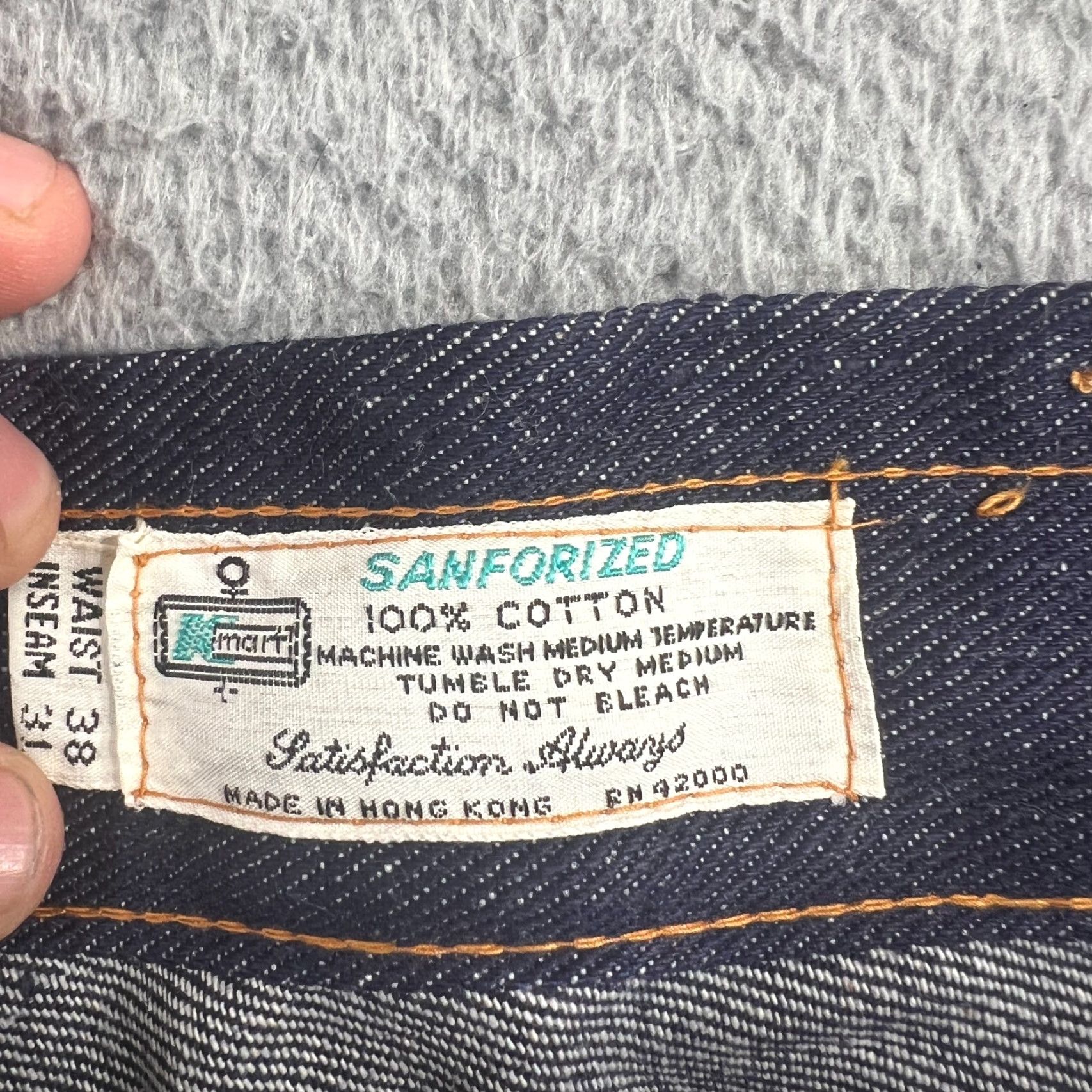 Vintage Vintage Kmart Men’s 70s Western Flare Jeans 38x31 Blue Rockabilly 100% Cotton Size US 38 / EU 54 - 7 Thumbnail
