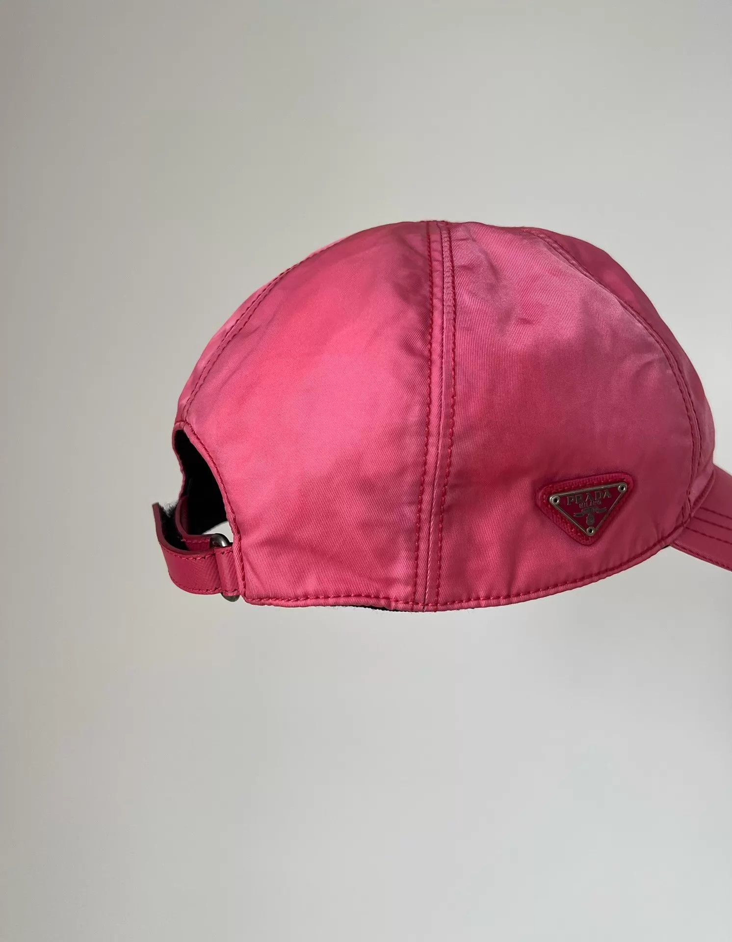 Prada Prada Triangle Logo Unisex Cap M Size ONE SIZE - 3 Thumbnail