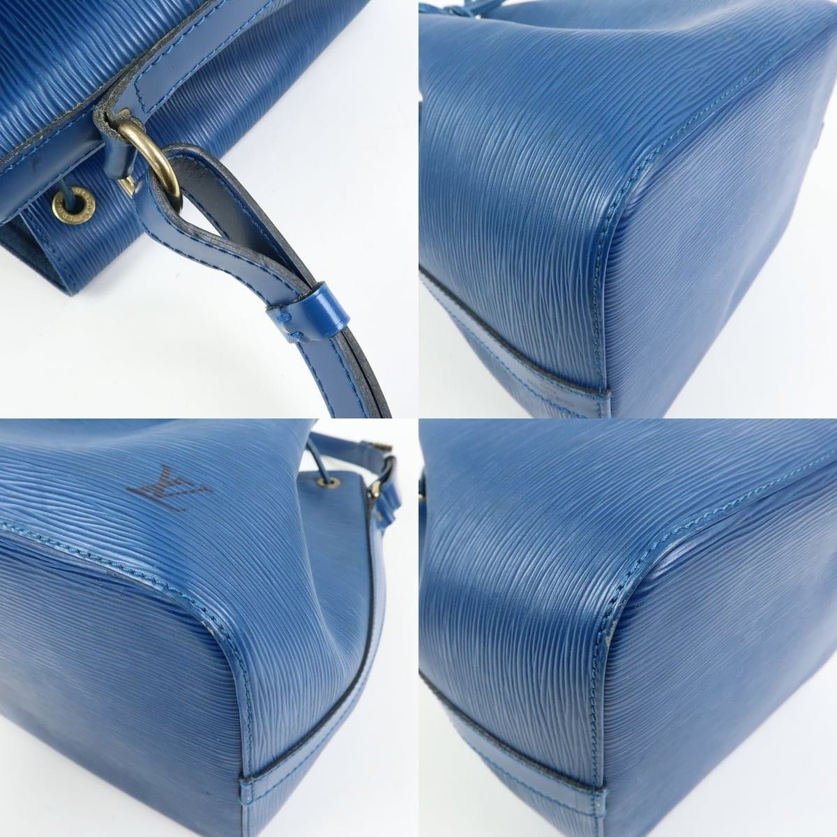 Louis Vuitton Louis Vuitton Epi Petit Noe Shoulder Bag Leather Bucket Blue Size ONE SIZE - 5 Thumbnail