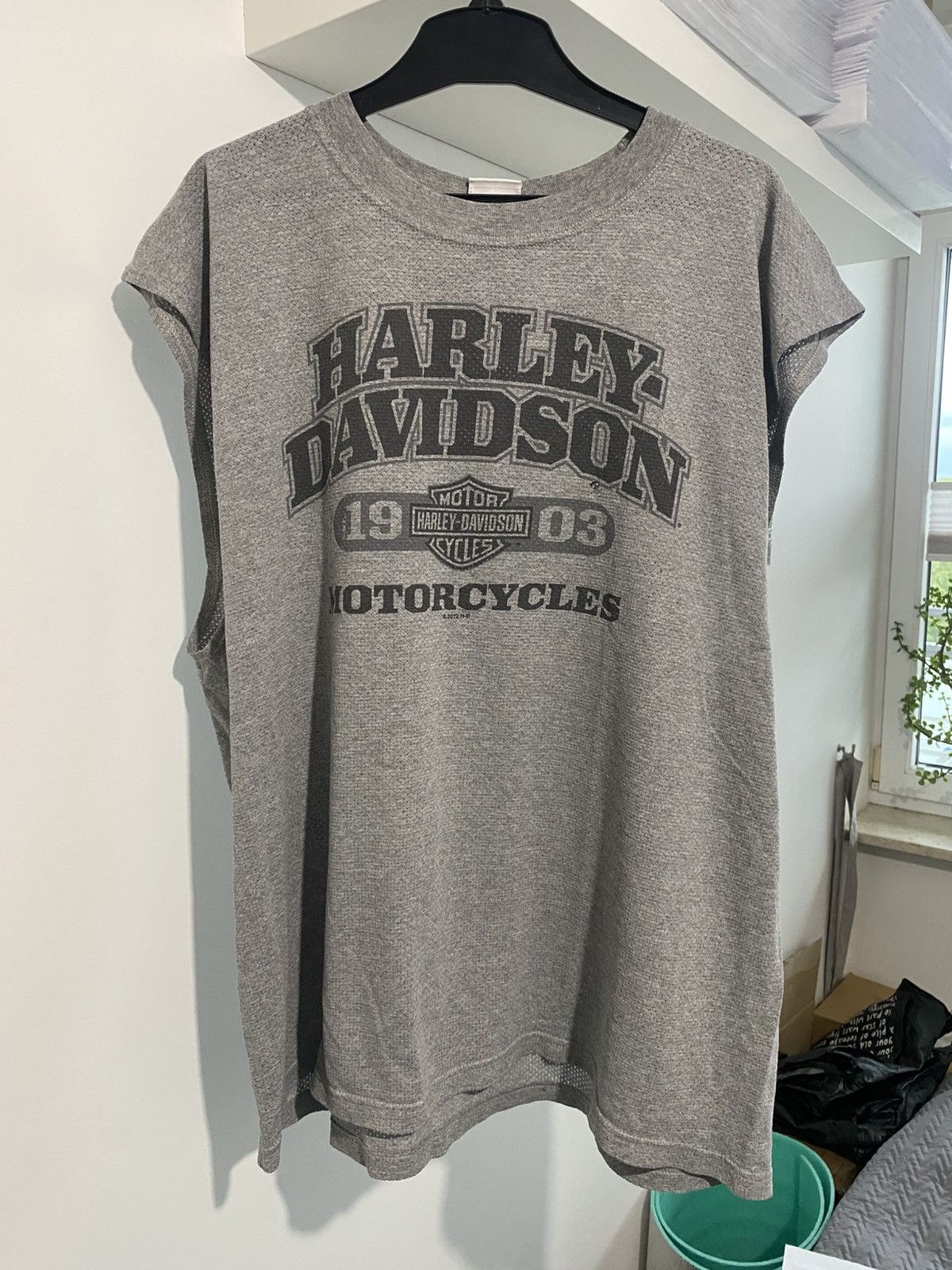 Harley Davidson × Vintage Harley Davidson of Eastgate XL tank top oversized baggy y2k Size US XL / EU 56 / 4 - 4 Thumbnail