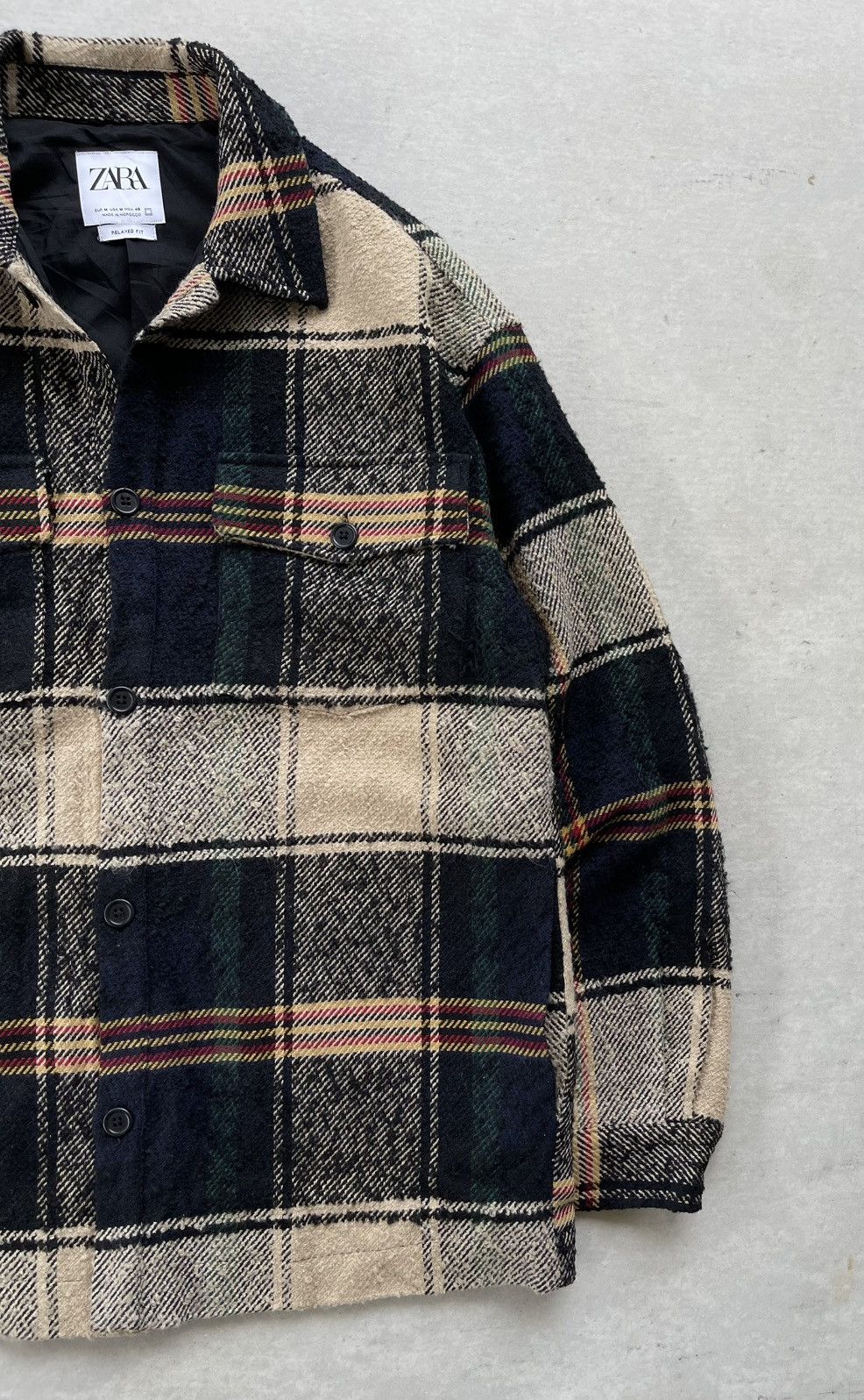 Zara Zara Men's Wool-blend Plaid Shirt/Jacket Size US M / EU 48-50 / 2 - 8 Thumbnail