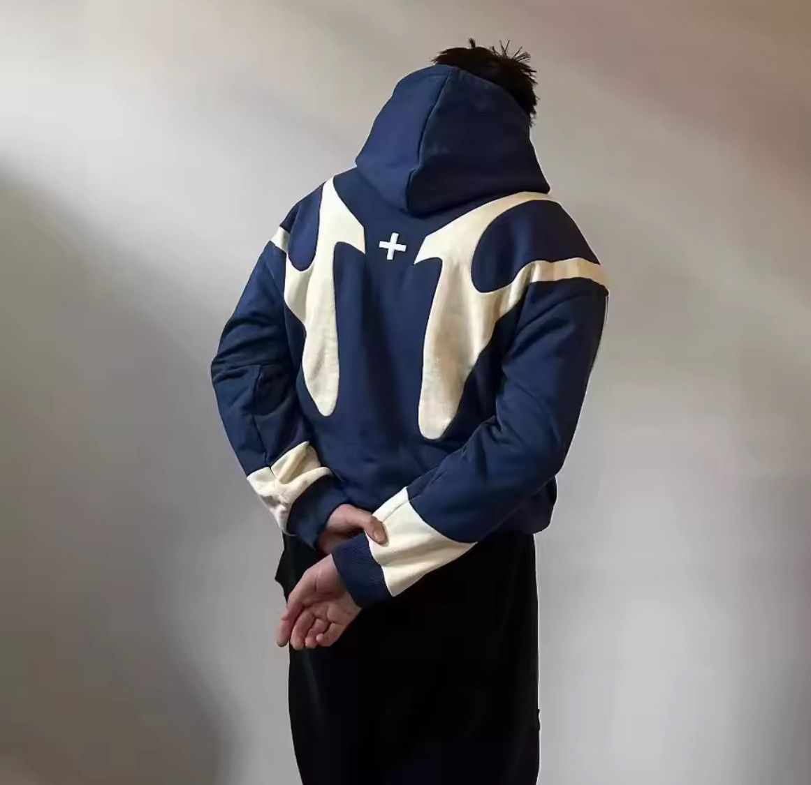 Other Retro Gothic Y2K Cross Jacquard Zipper Fashion Hoodies Size US XL / EU 56 / 4 - 3 Thumbnail