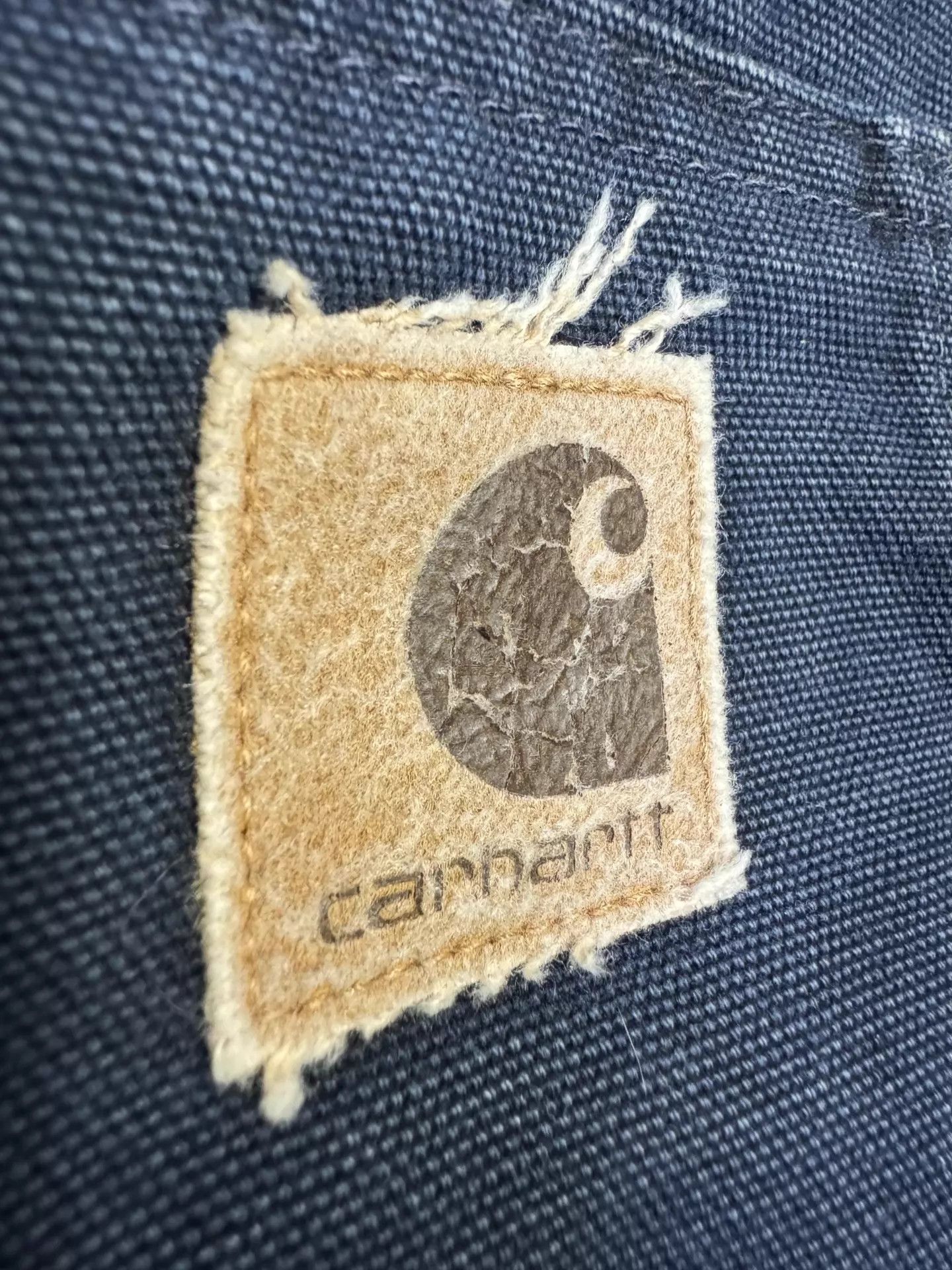 Carhartt Vintage Carhartt JQ283 INDIGO XL Hooded Work Jacket Size US XL / EU 56 / 4 - 7 Thumbnail