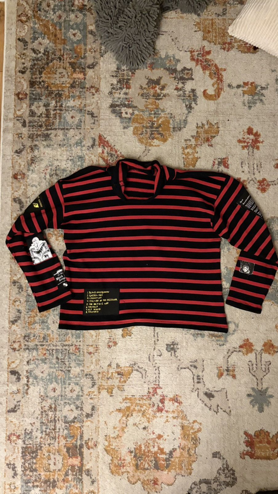 Rough Simmons Rough Simmons Berserk Striped Turtleneck Sweater M Size US M / EU 48-50 / 2 - 3 Thumbnail