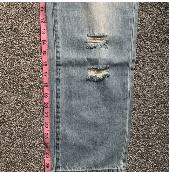 Other Patched Ripped Faded Blue Denim Jeans Size 26" / US 2 / IT 38 - 7 Thumbnail
