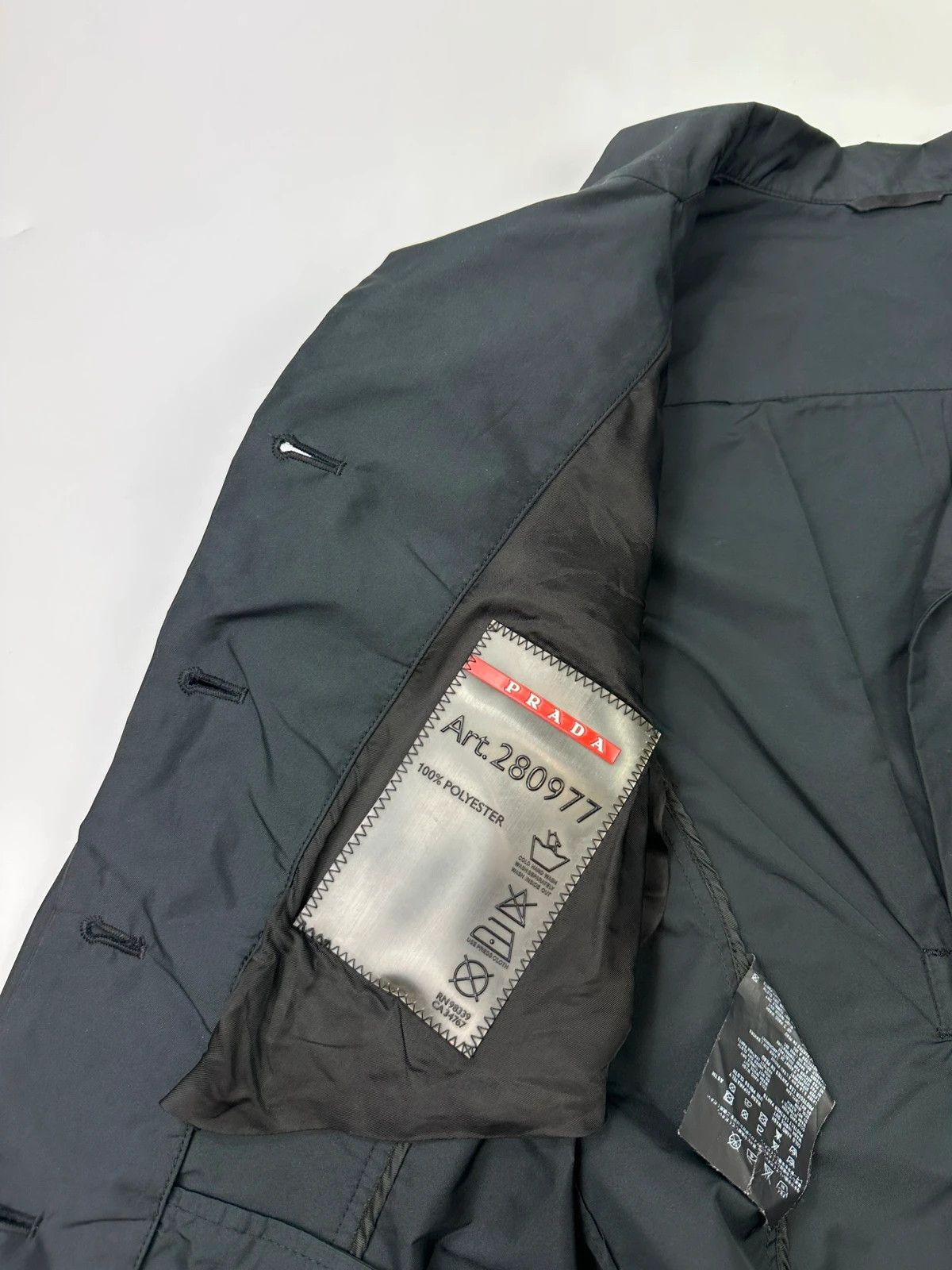 Prada Prada Sport SS2007 Black Cropped Nylon Blazer Jacket Size M / US 6-8 / IT 42-44 - 11 Thumbnail