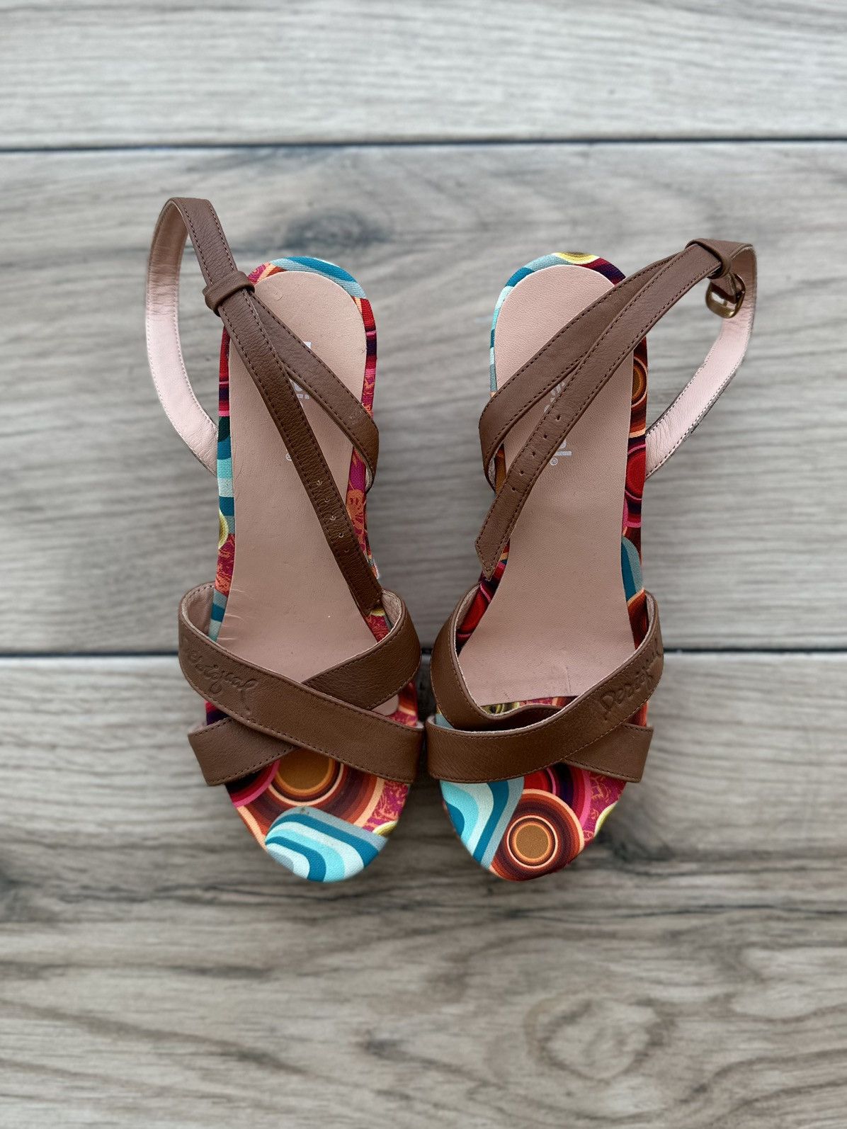 Desigual × Japanese Brand Desigual Women's Sandals Heels Shoes Size 39 Size US 9 / IT 39 - 5 Thumbnail