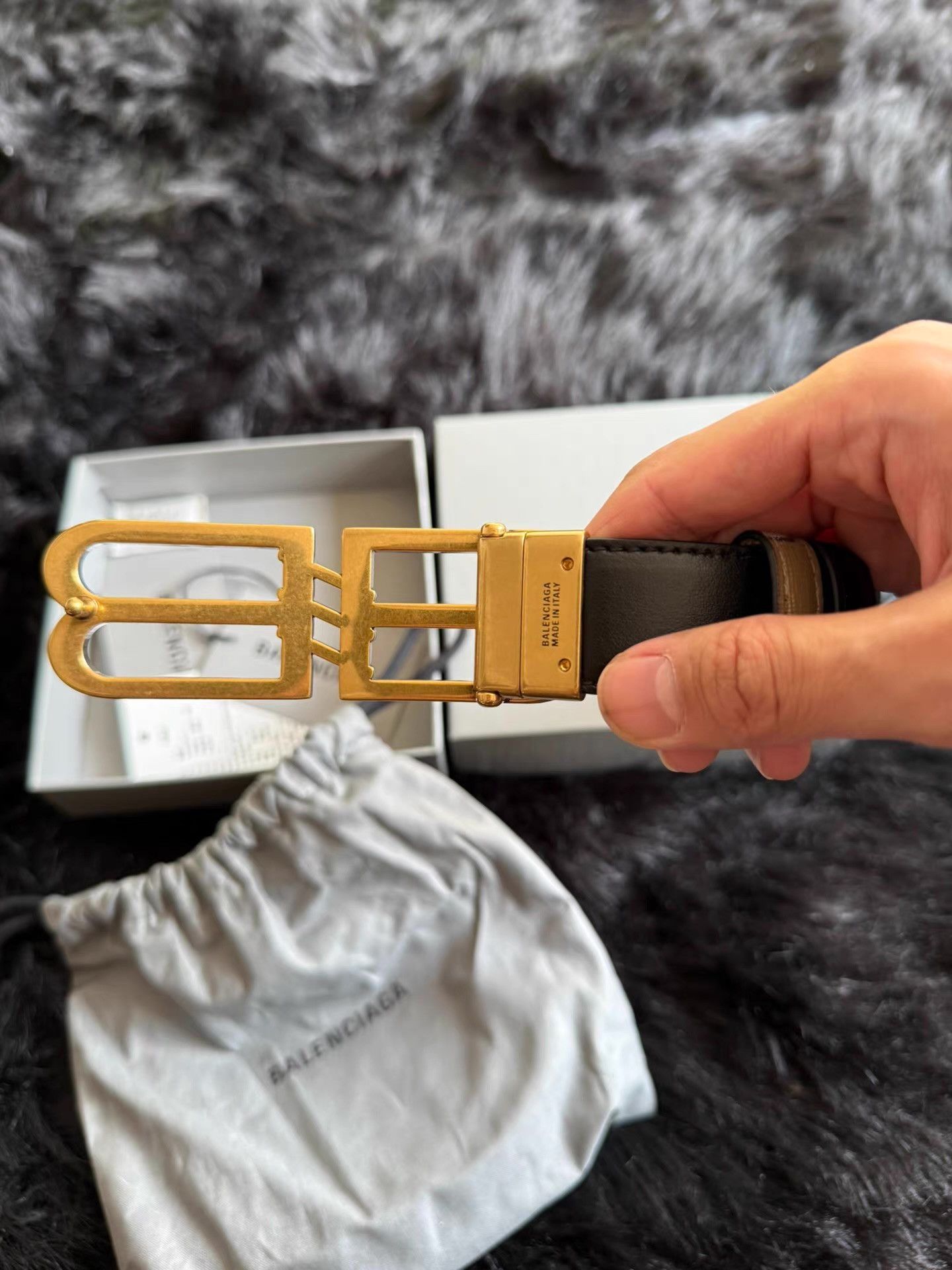 Balenciaga Balenciaga Reversible Belt Q17 Size ONE SIZE - 2 Thumbnail